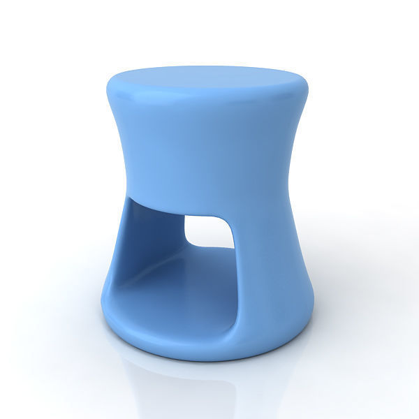 Tiki Stool 3D model_1