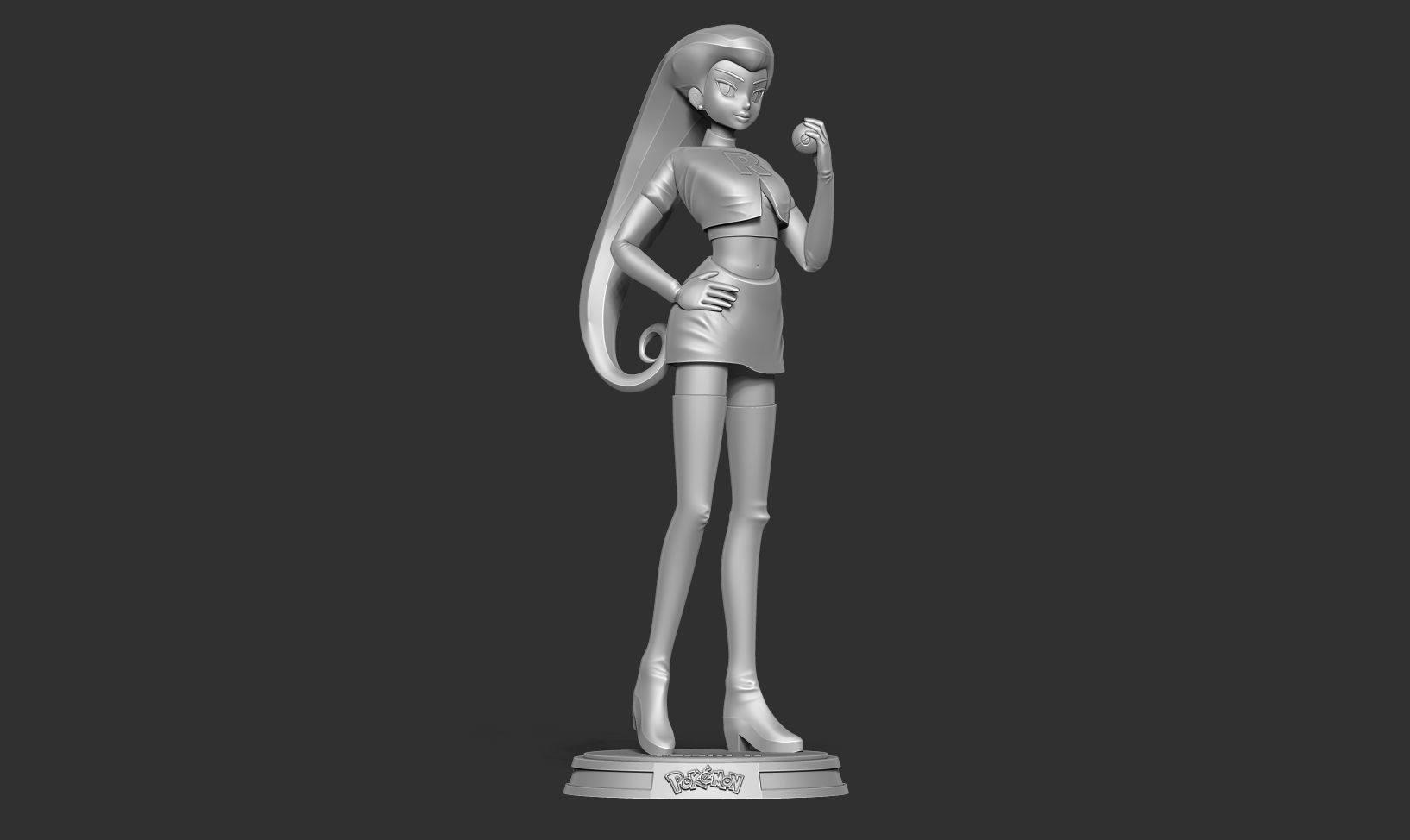 Jessie - Pokemon Fanart 3D print model_11