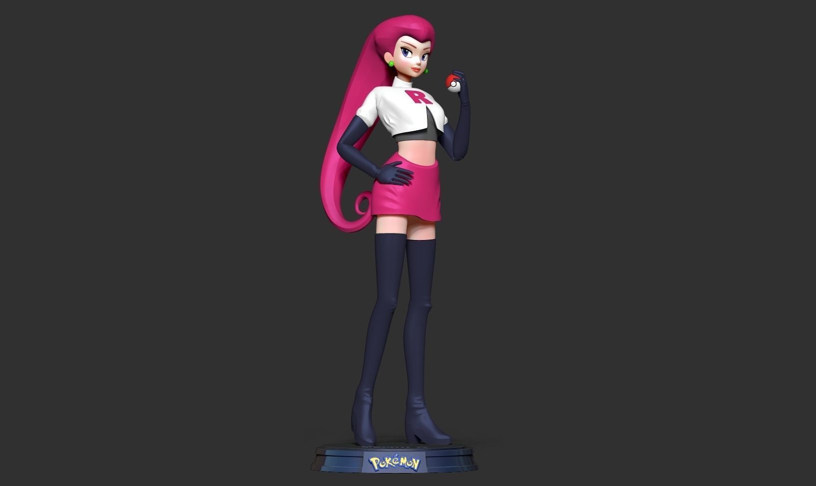 Jessie - Pokemon Fanart 3D print model_10