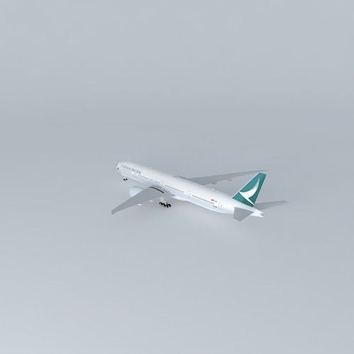 Cathay Pacific Airways Boeing 777 367 ER B KPM  New Livery 2015 Free 3D model
