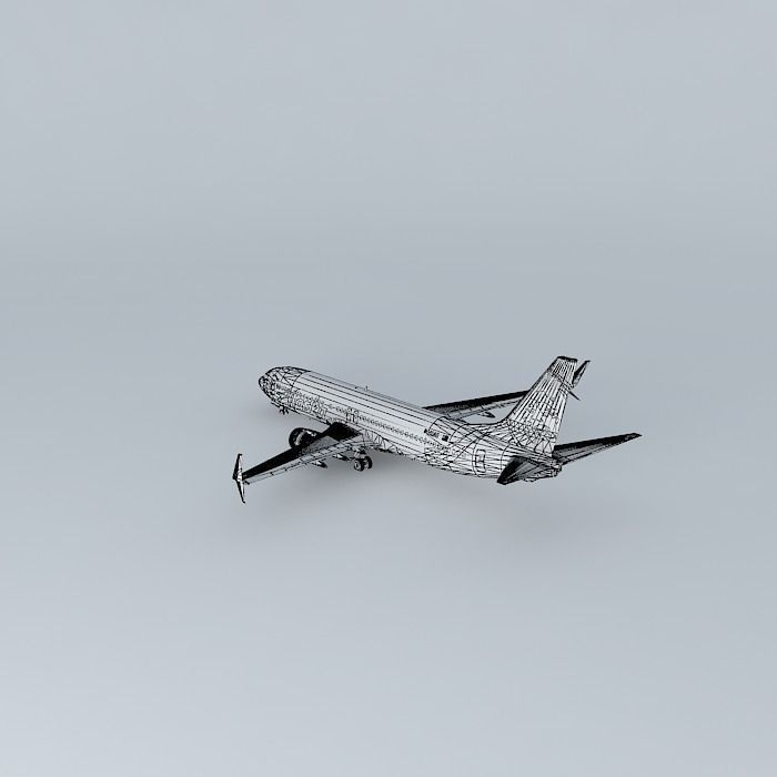 Alaska Airlines Boeing 737 890 N563AS  New Livery 2016 Split ... Free 3D model_4