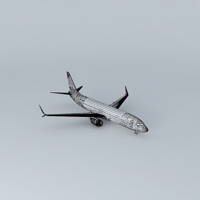 Alaska Airlines Boeing 737 890 N563AS  New Livery 2016 Split ... Free 3D model_3