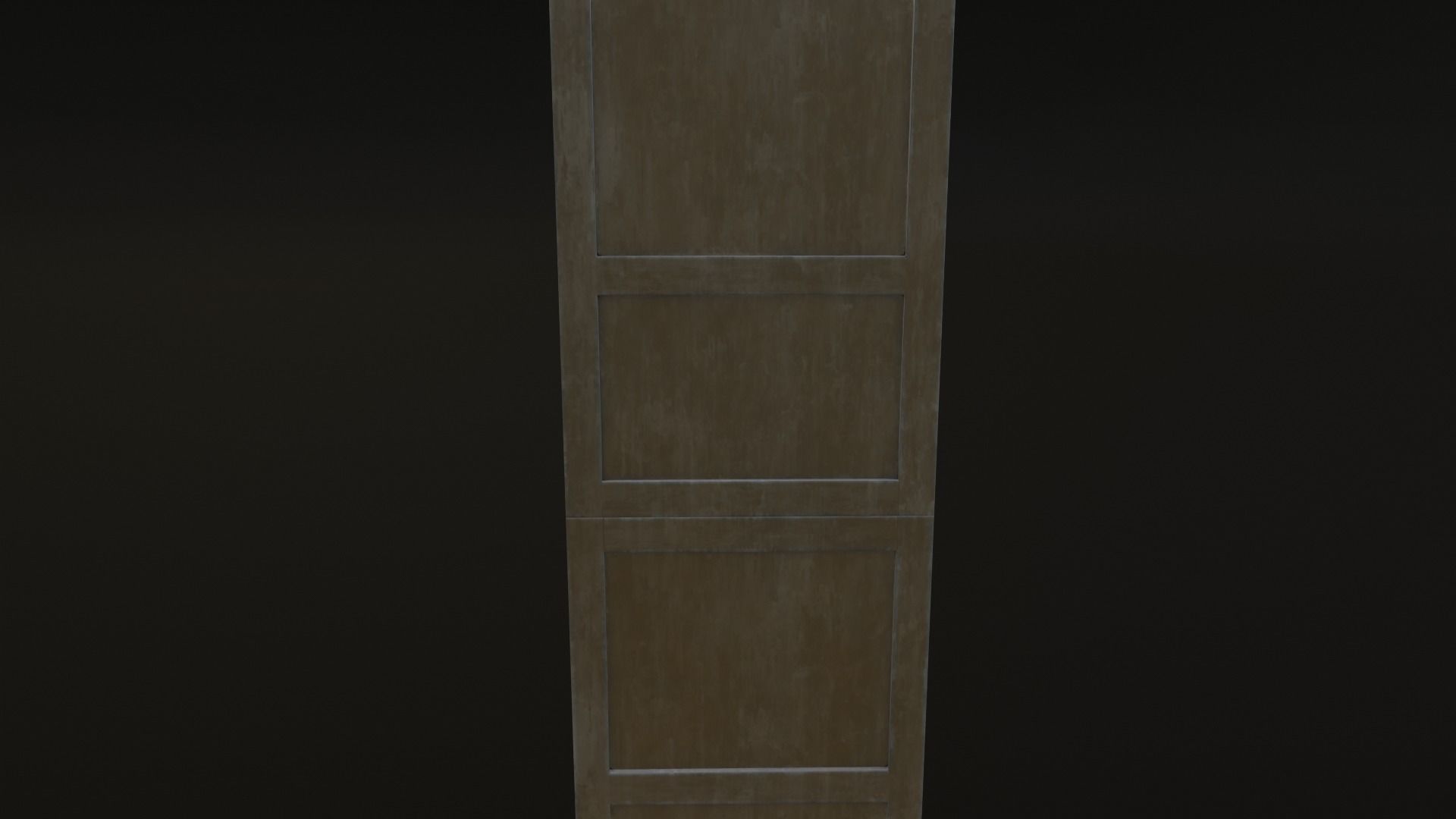 Old Japanese Shelf Low-poly 3D model_26