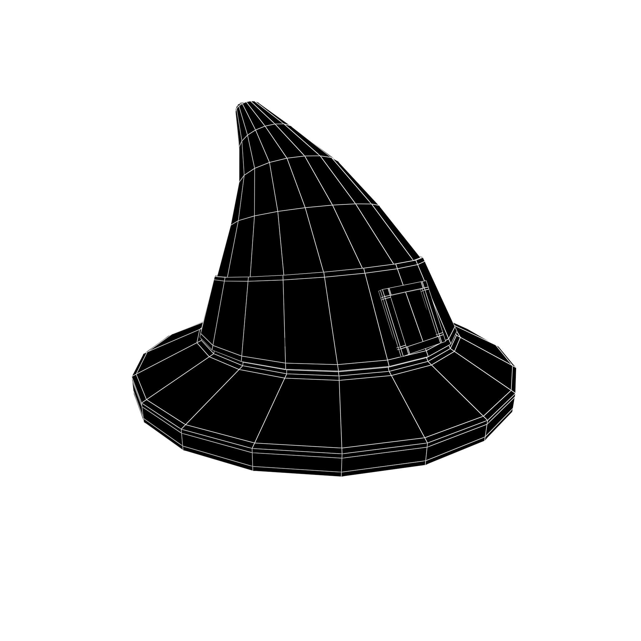 Witch Hat v1 001 Low-poly 3D model_4