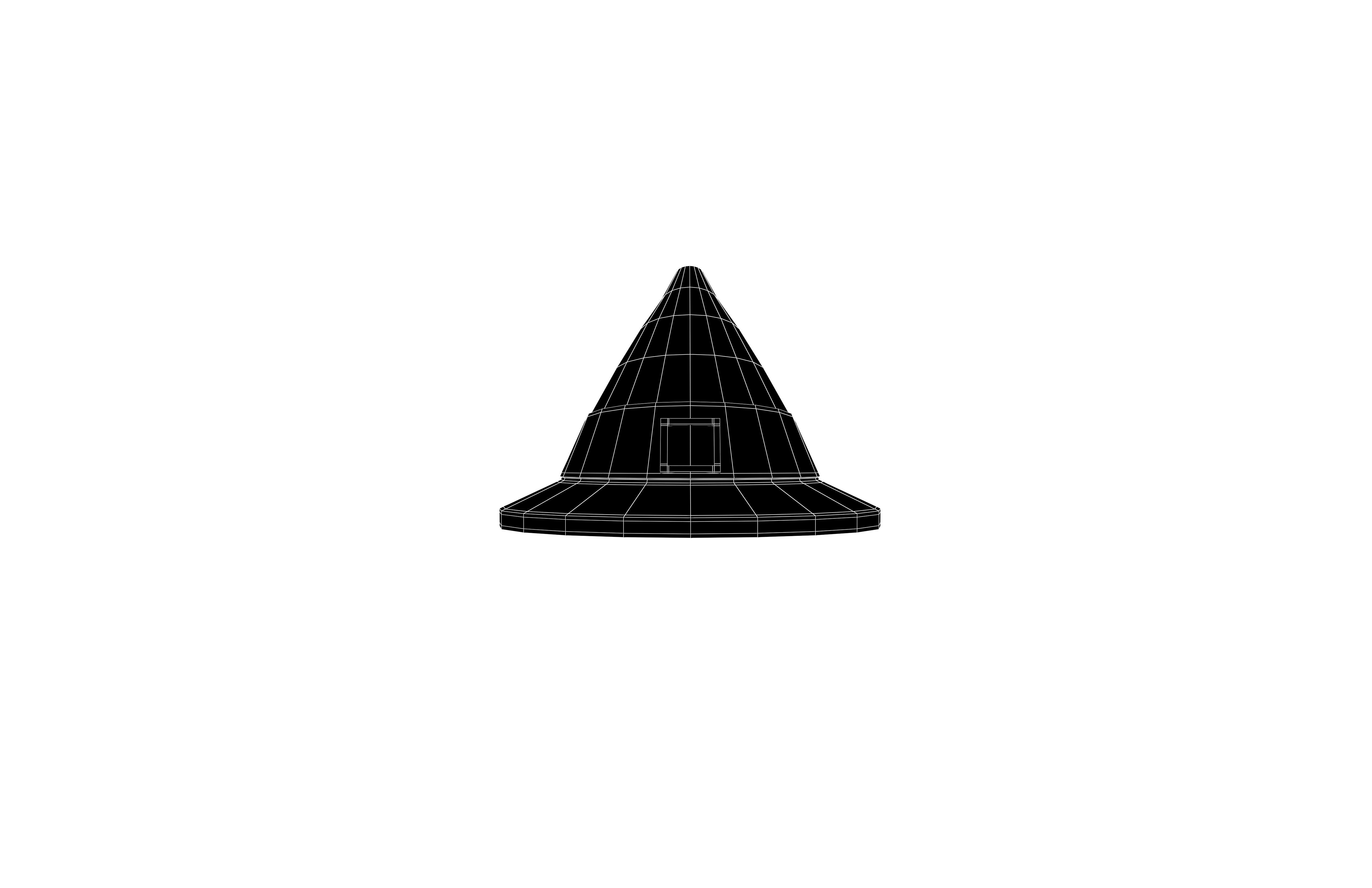 Witch Hat v1 001 Low-poly 3D model_5