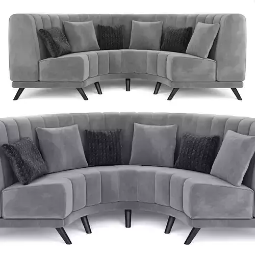 Round sofa set