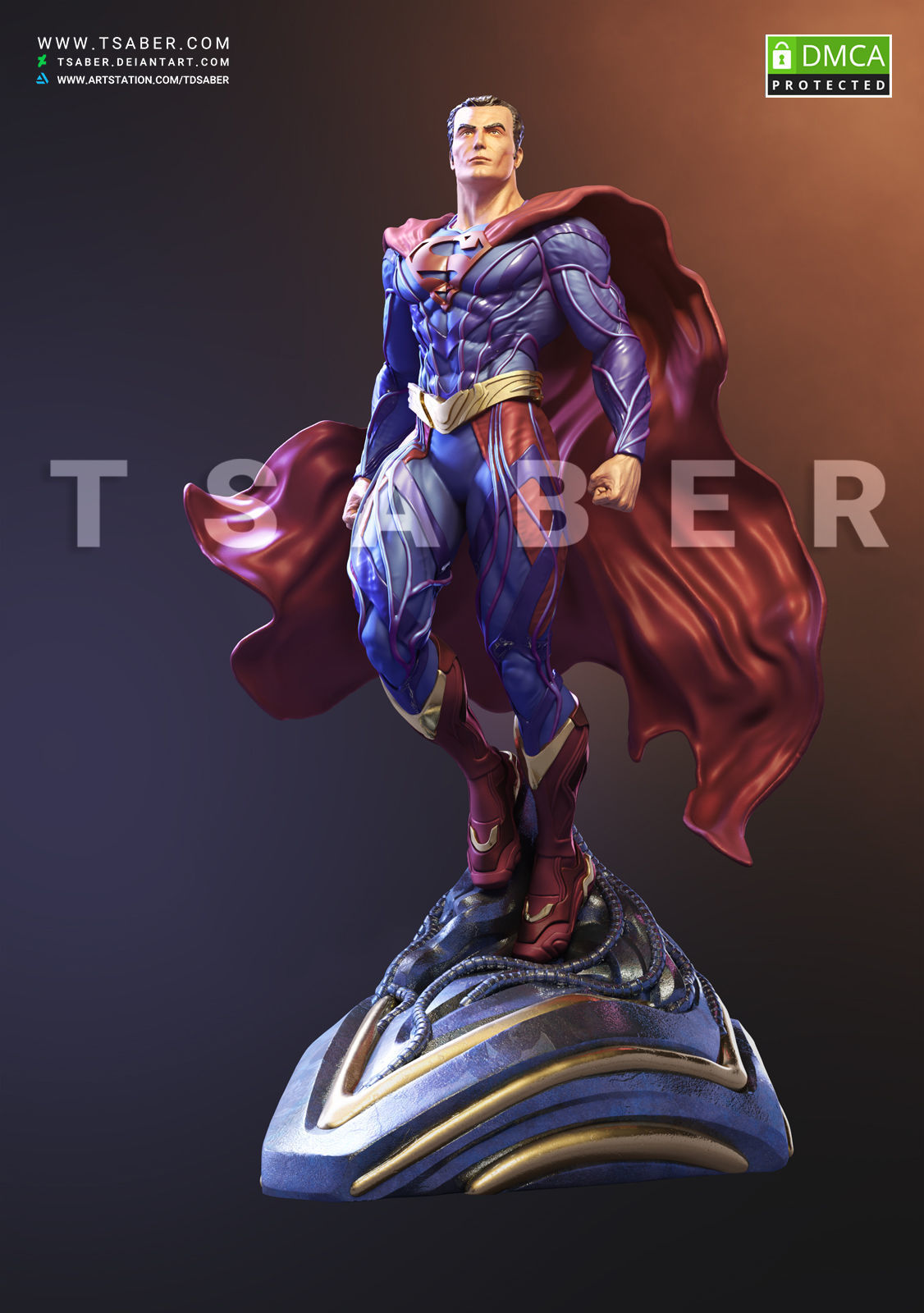 superman-statue-dc-collectibles-3d-model