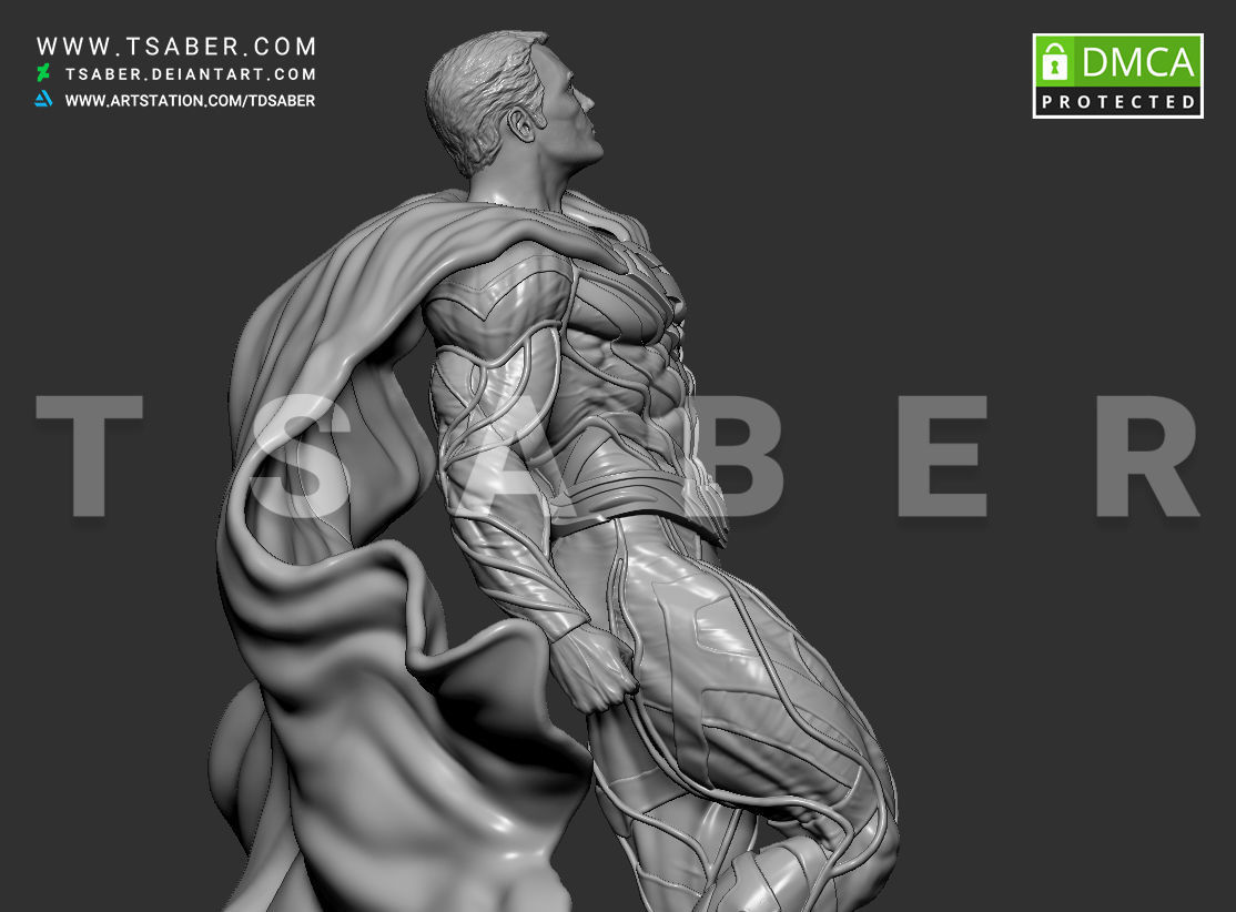 Superman Statue - DC collectibles 3D print model_9