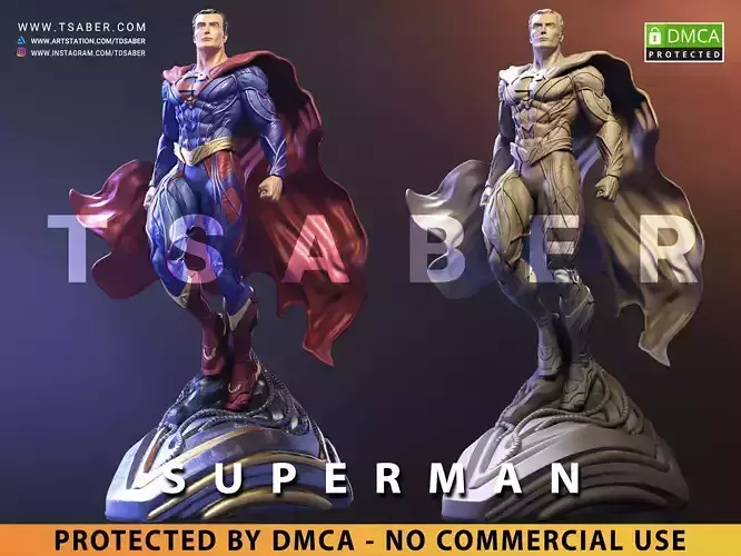 Superman Statue - DC collectibles 3D print model