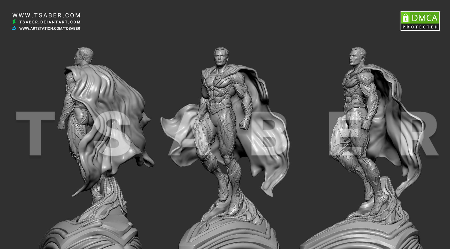 Superman Statue - DC collectibles 3D print model_22