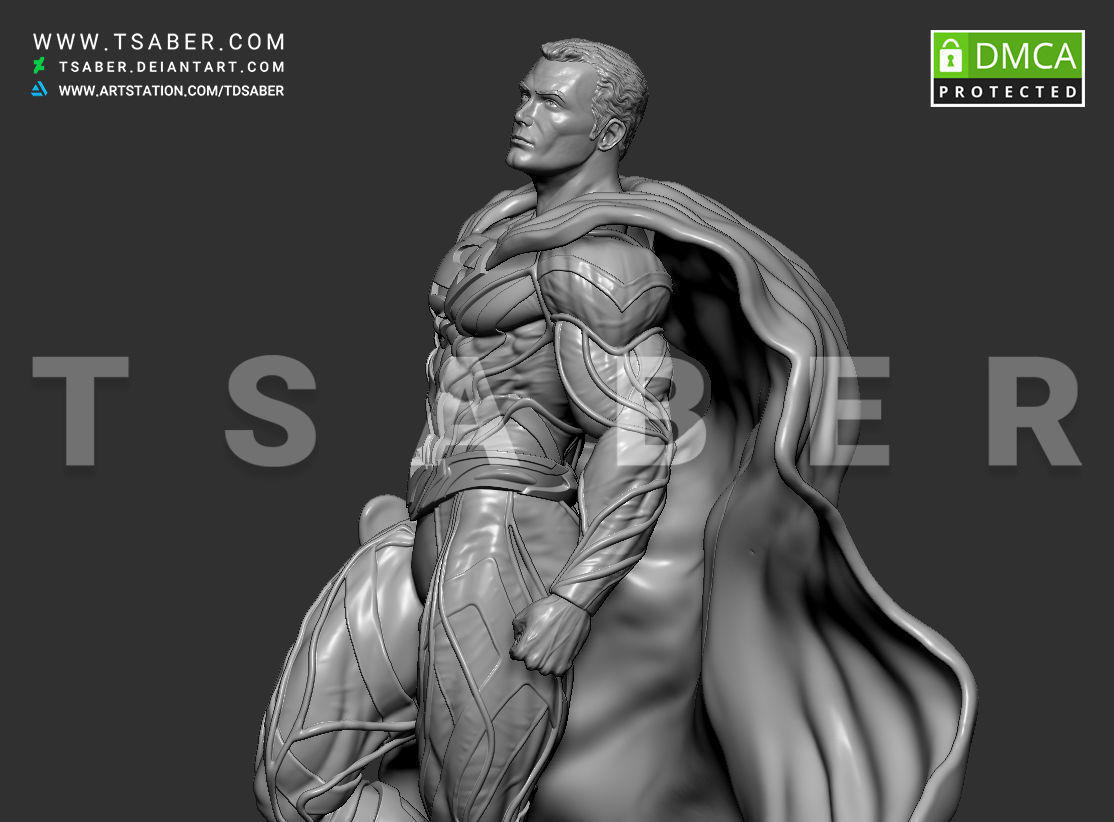 Superman Statue - DC collectibles 3D print model_13