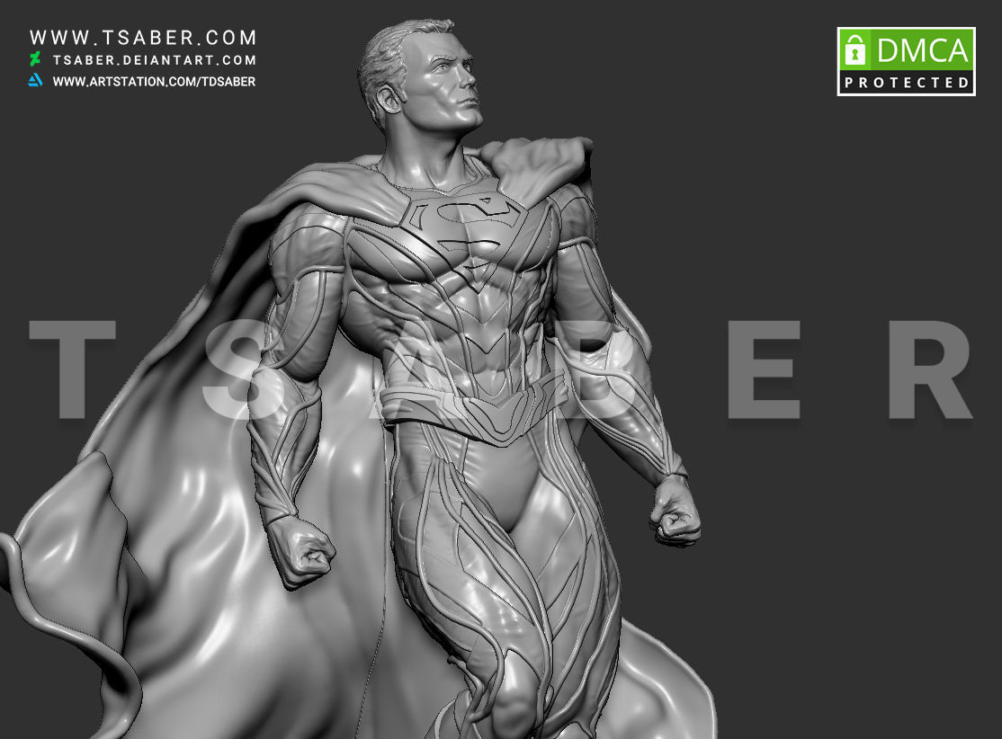 Superman Statue - DC collectibles 3D print model_10