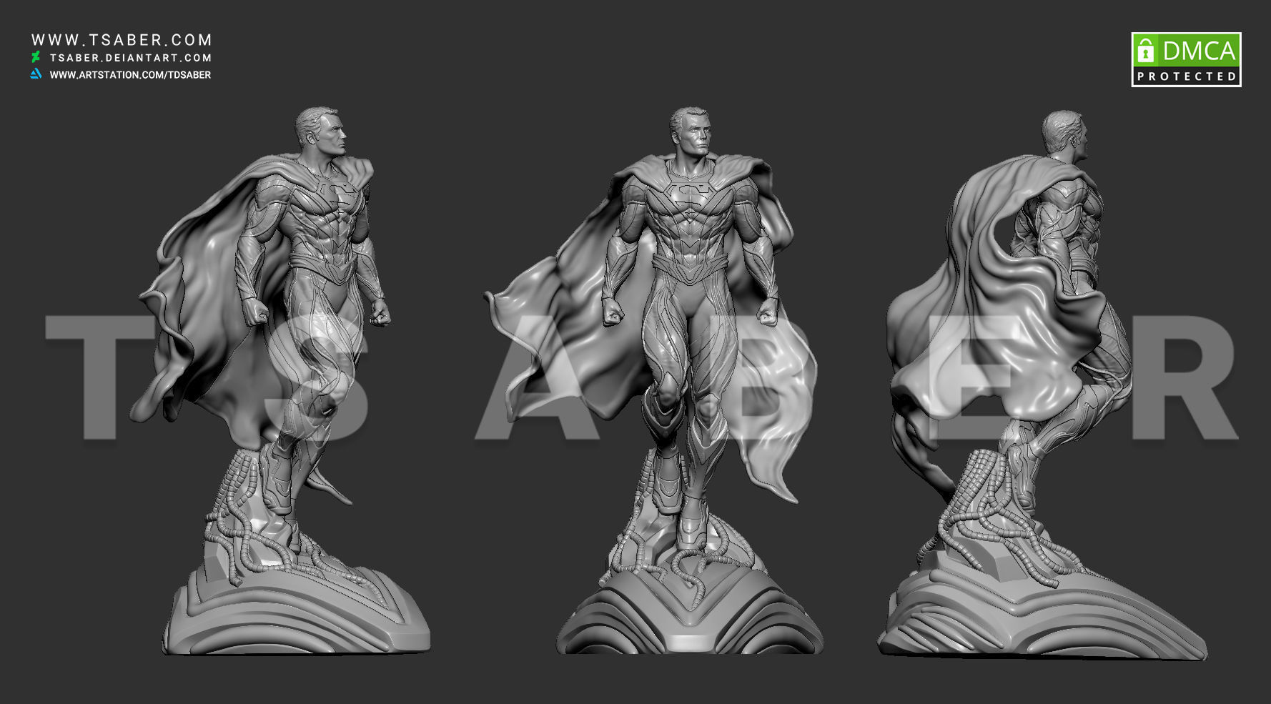 Superman Statue - DC collectibles 3D print model_23