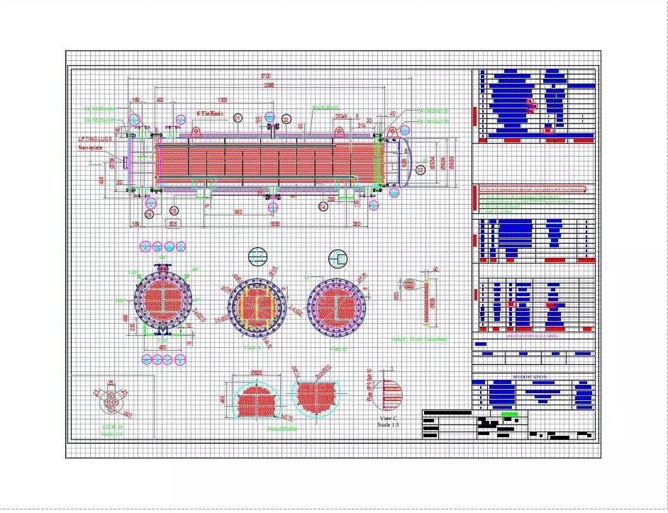 HEAT EXCHANGER - SURFACE AREA 50 m2 3D model_0