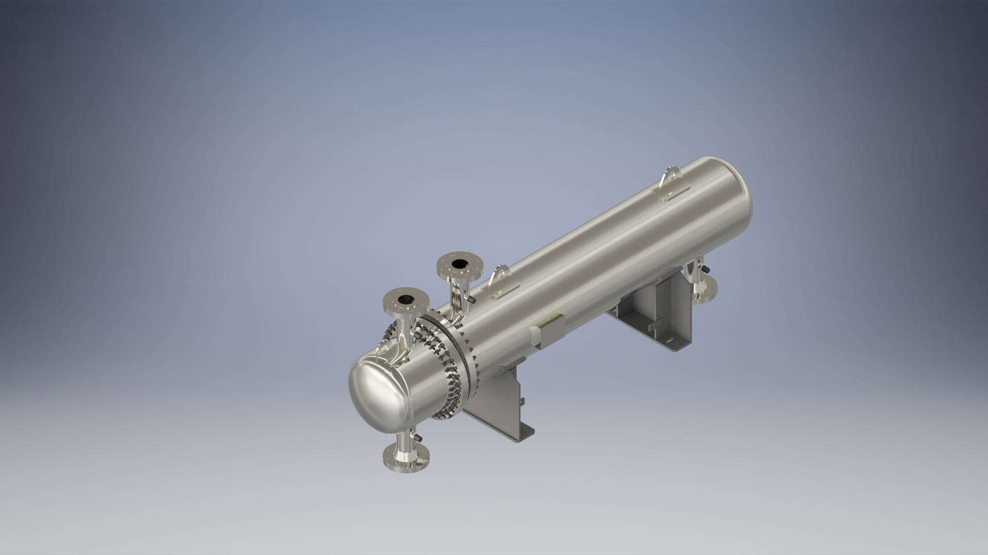 HEAT EXCHANGER - SURFACE AREA 50 m2 3D model_1