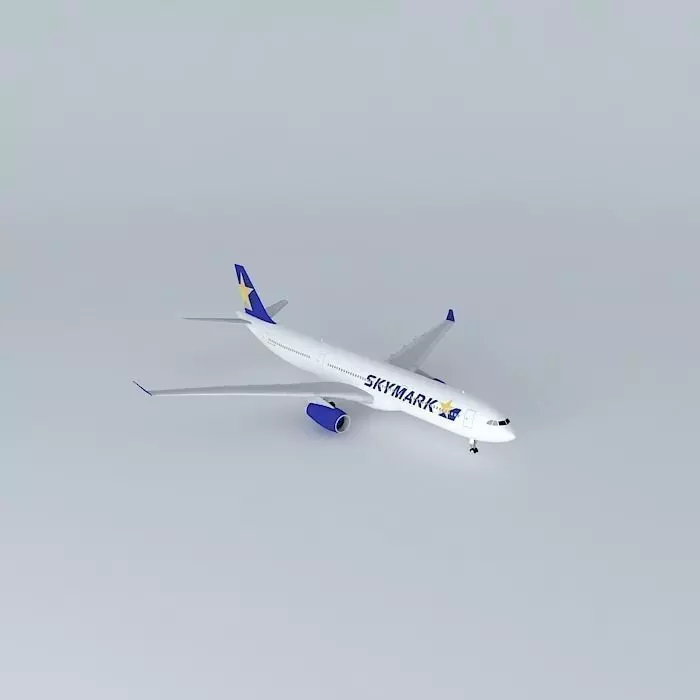 Skymark Airlines Airbus A330 343 2014 Free 3D model
