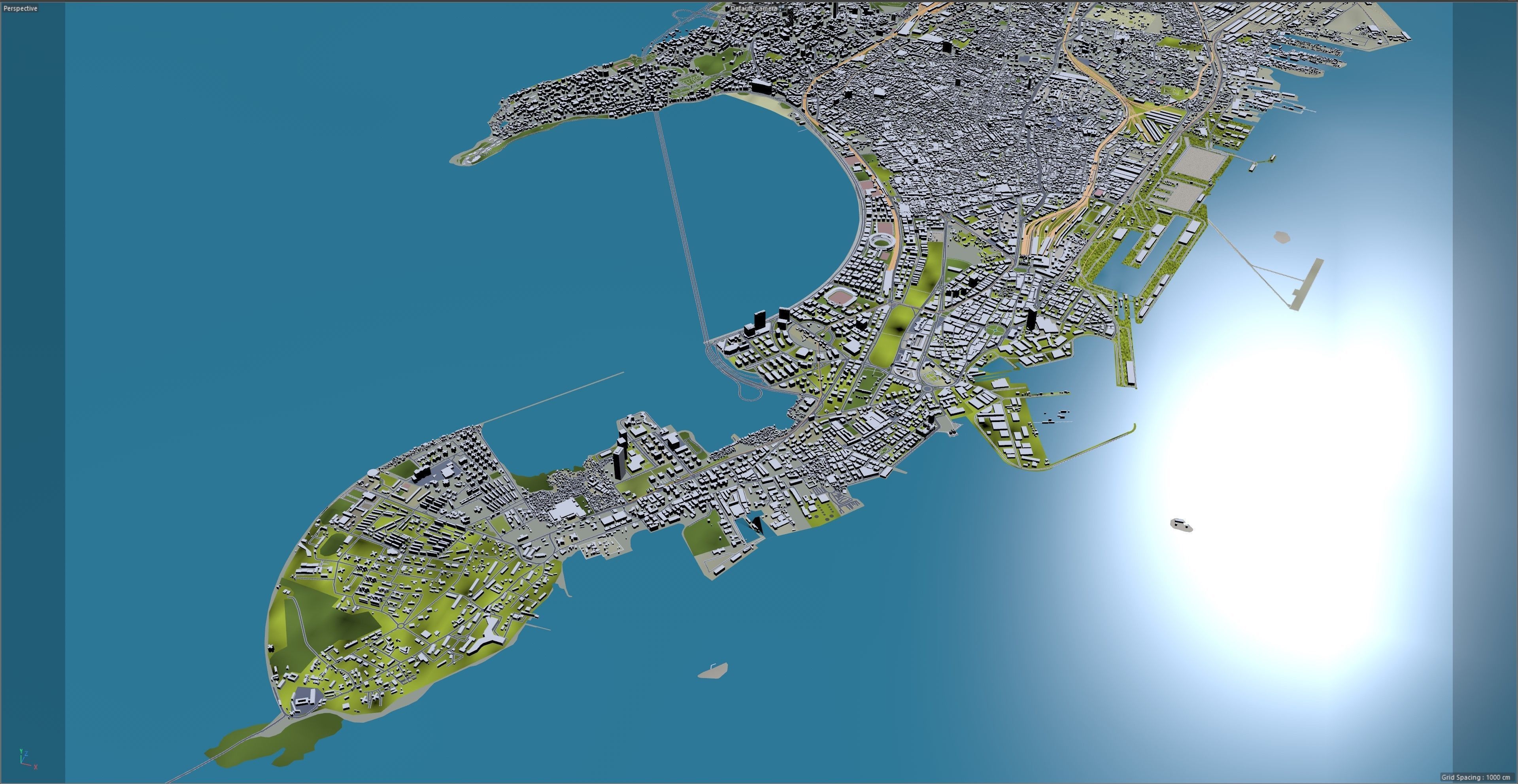 Mumbai City India Low-poly 3D model_15