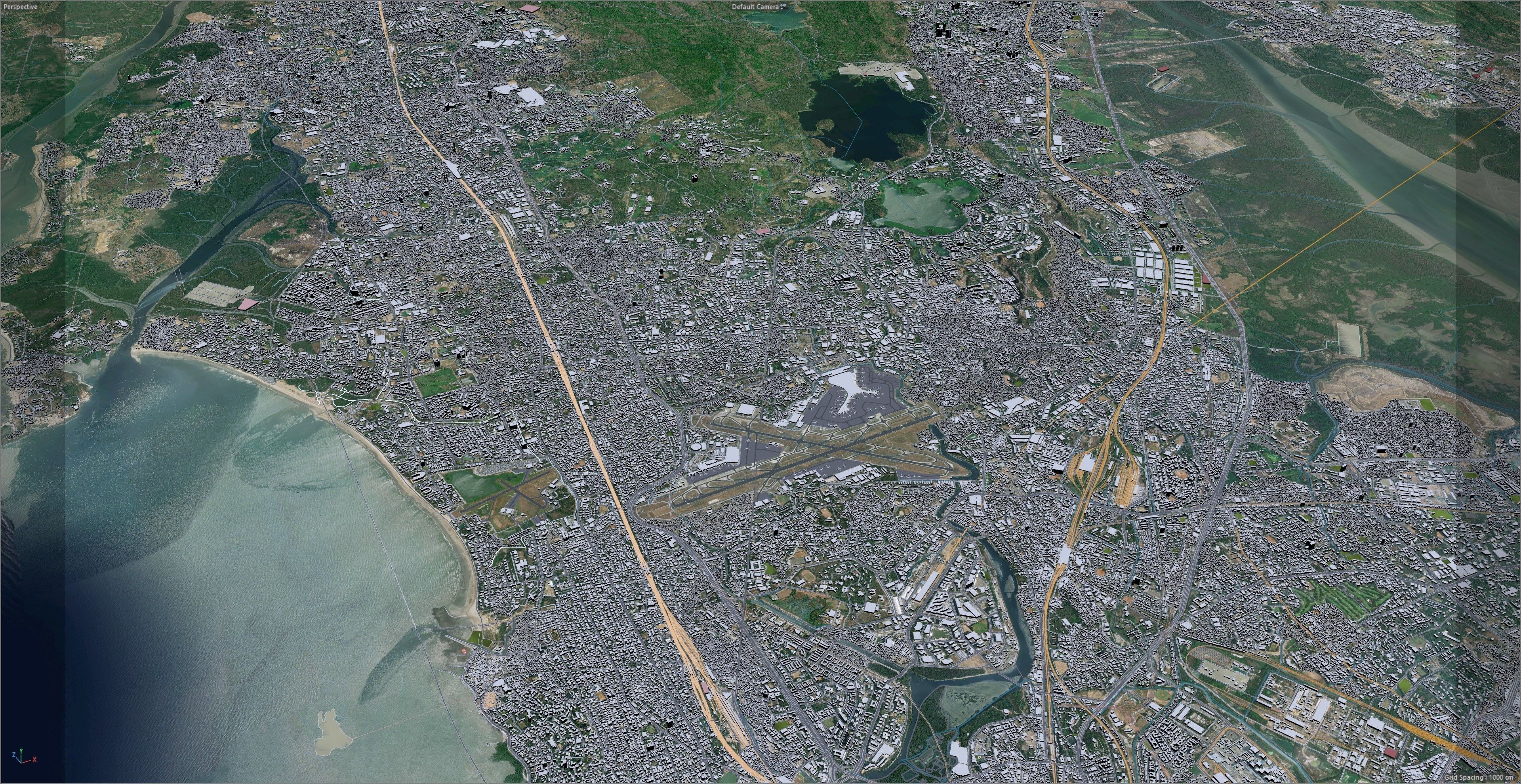 Mumbai City India Low-poly 3D model_19