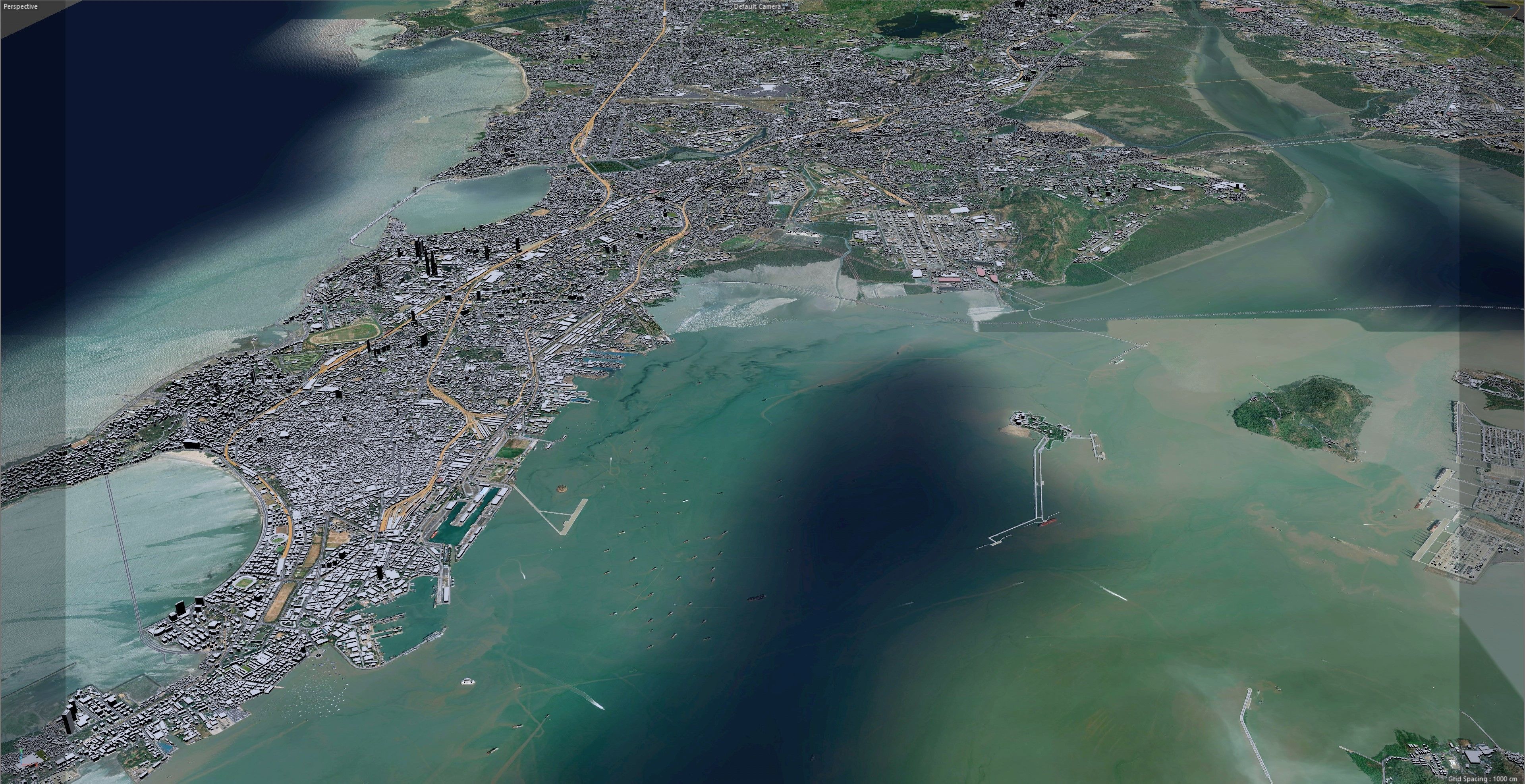 Mumbai City India Low-poly 3D model_17