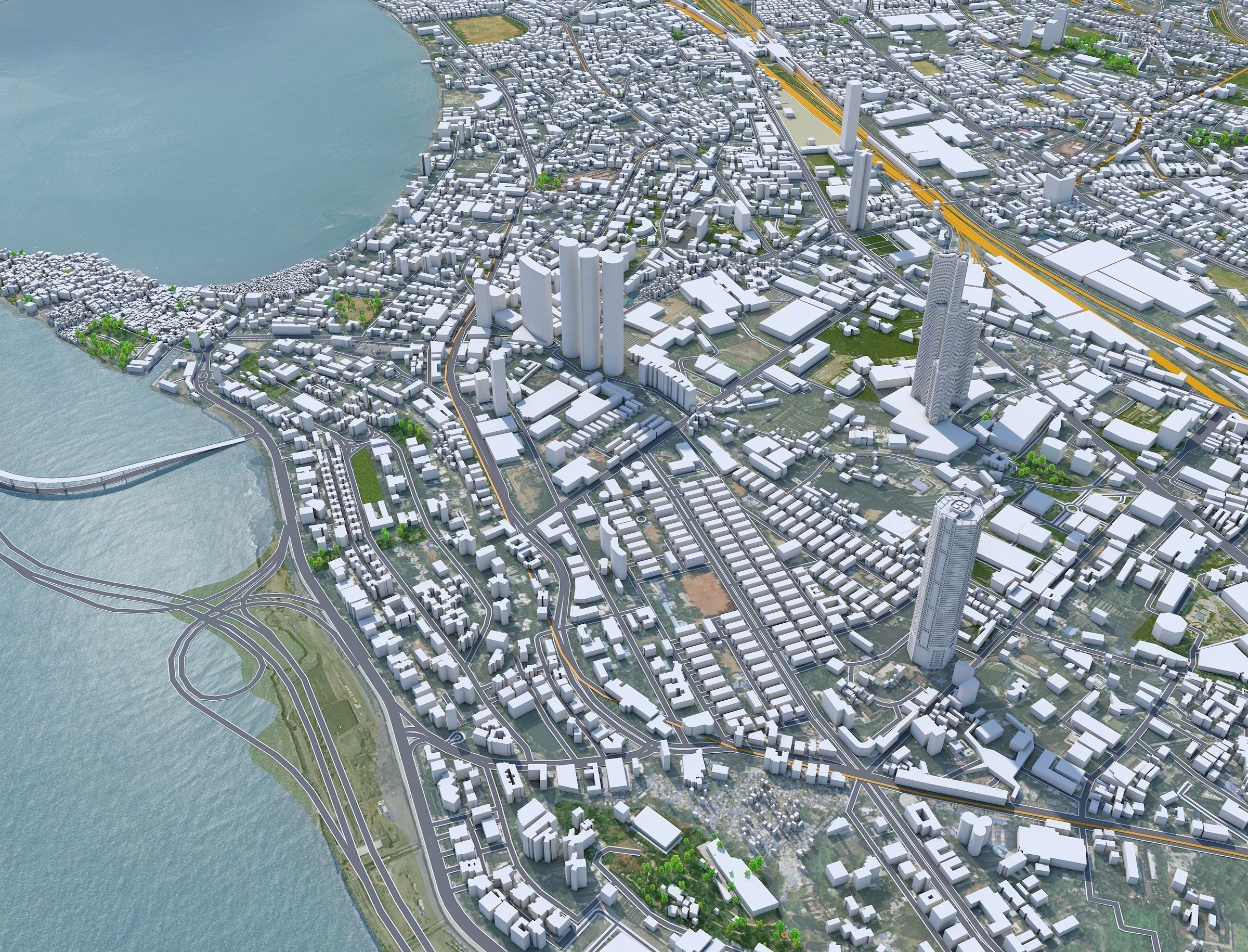 Mumbai City India Low-poly 3D model_22