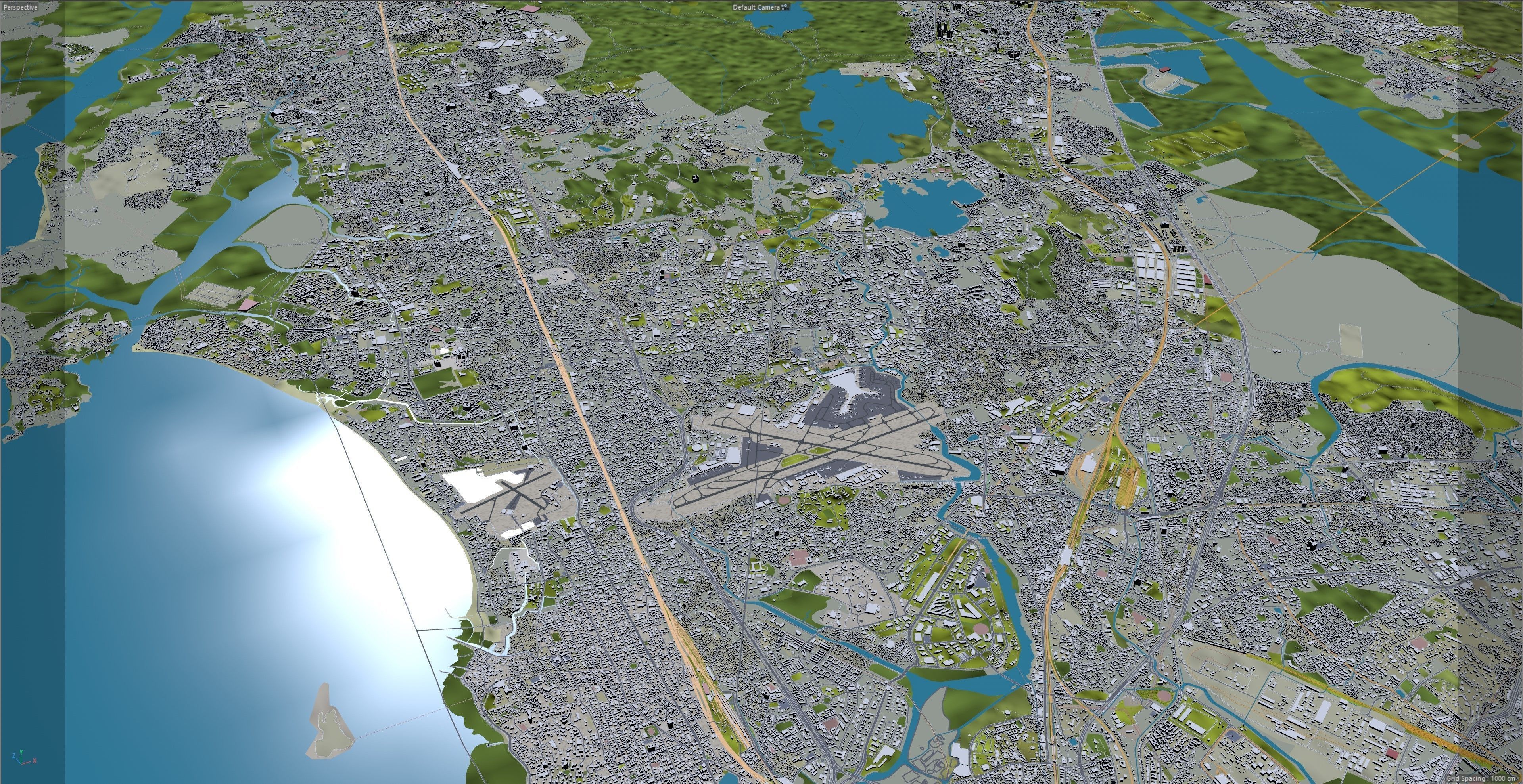 Mumbai City India Low-poly 3D model_20