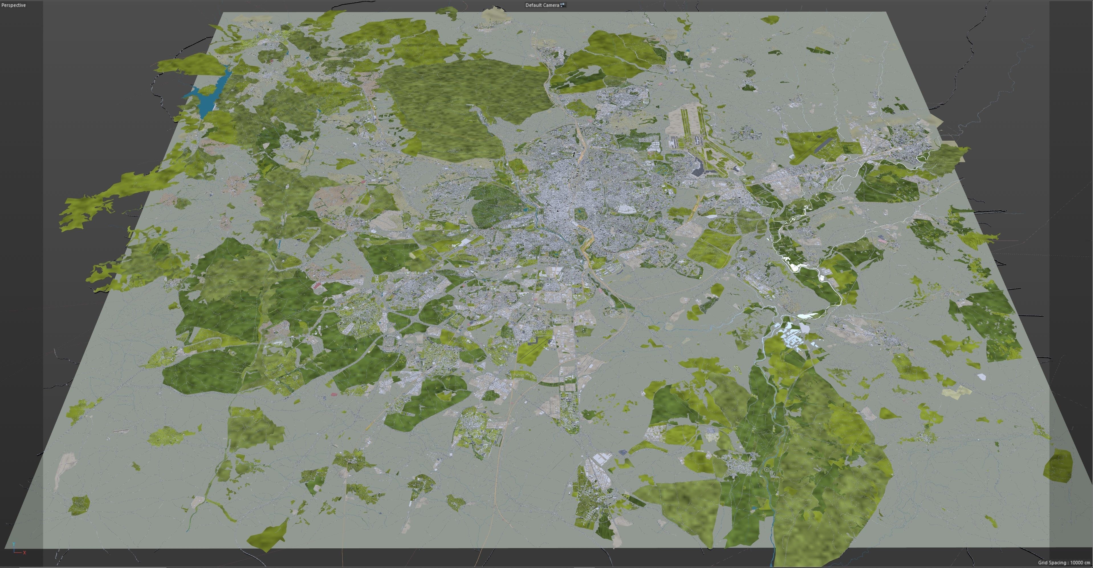 Madrid City in Spain Low-poly 3D model_25