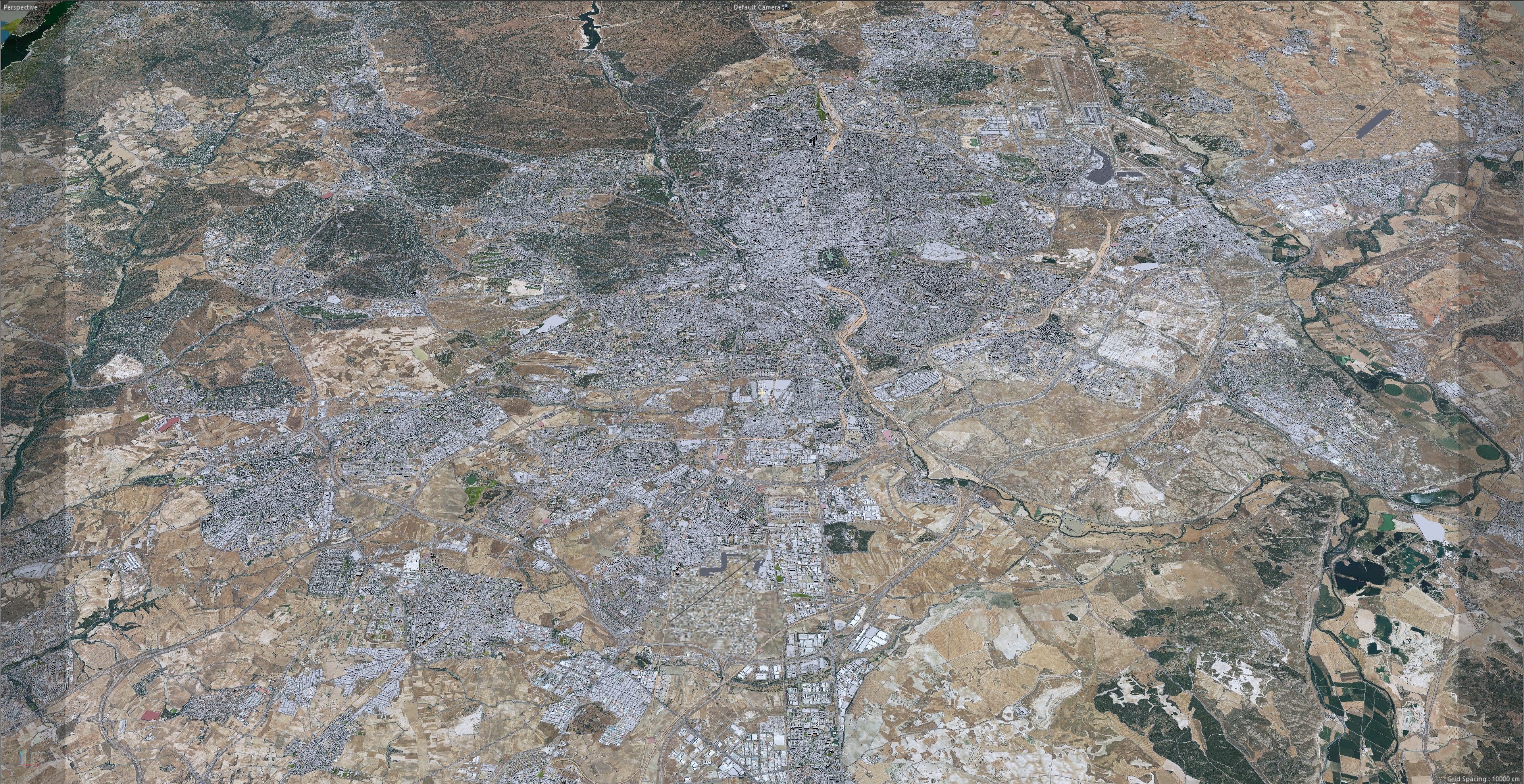 Madrid City in Spain Low-poly 3D model_33