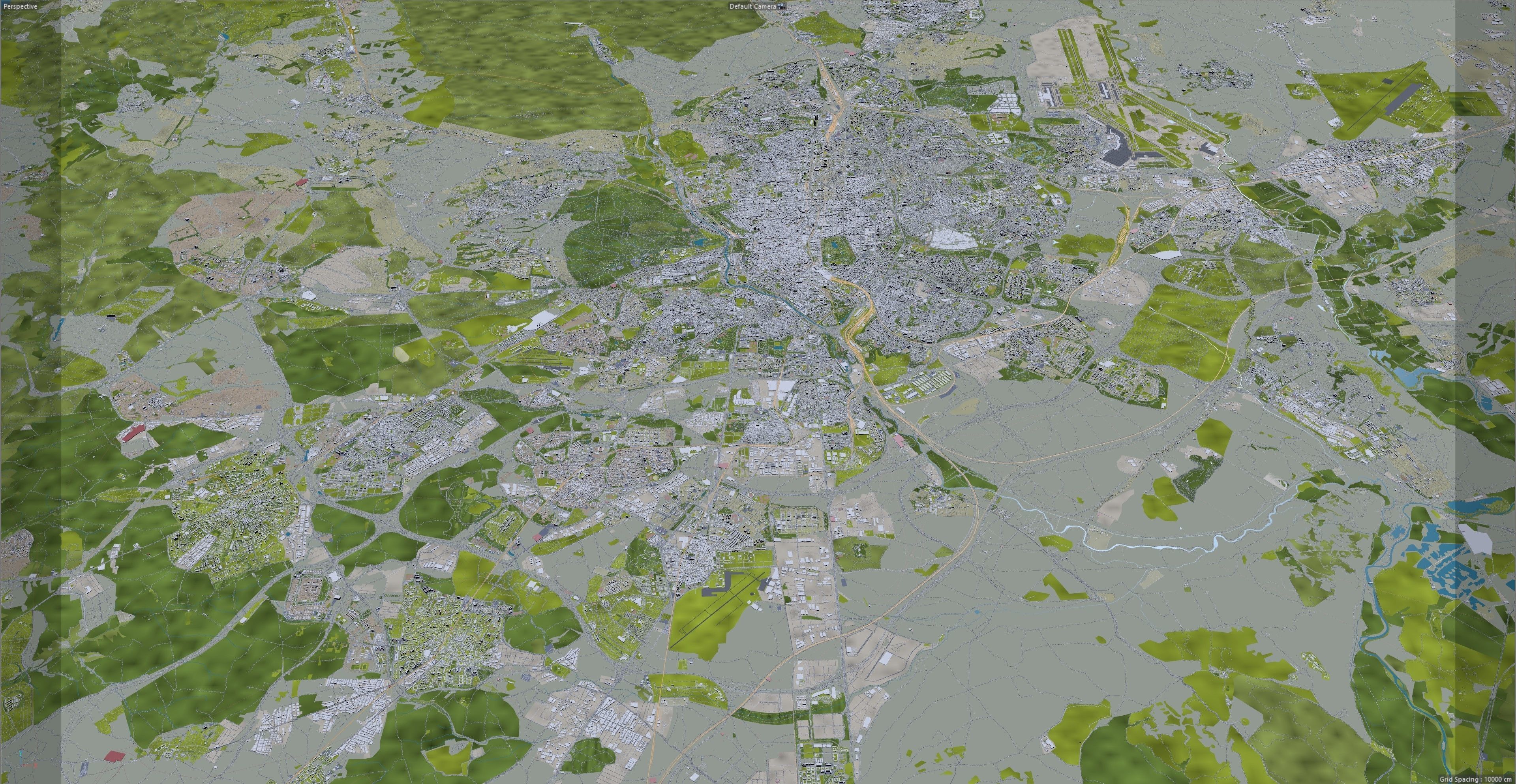 Madrid City in Spain Low-poly 3D model_24