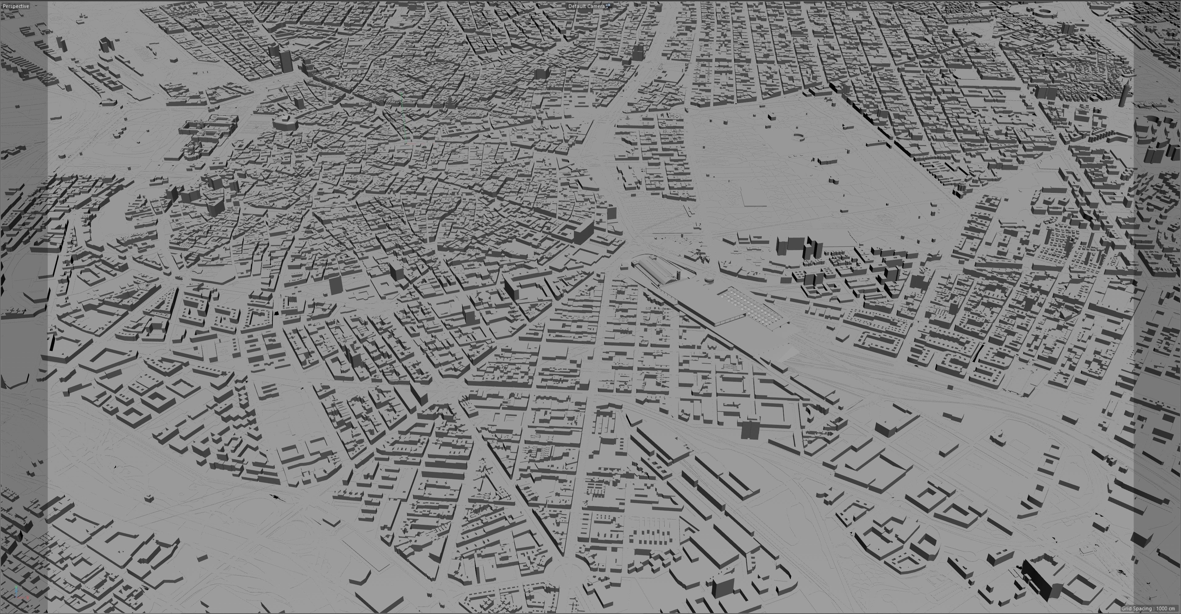 Madrid City in Spain Low-poly 3D model_21