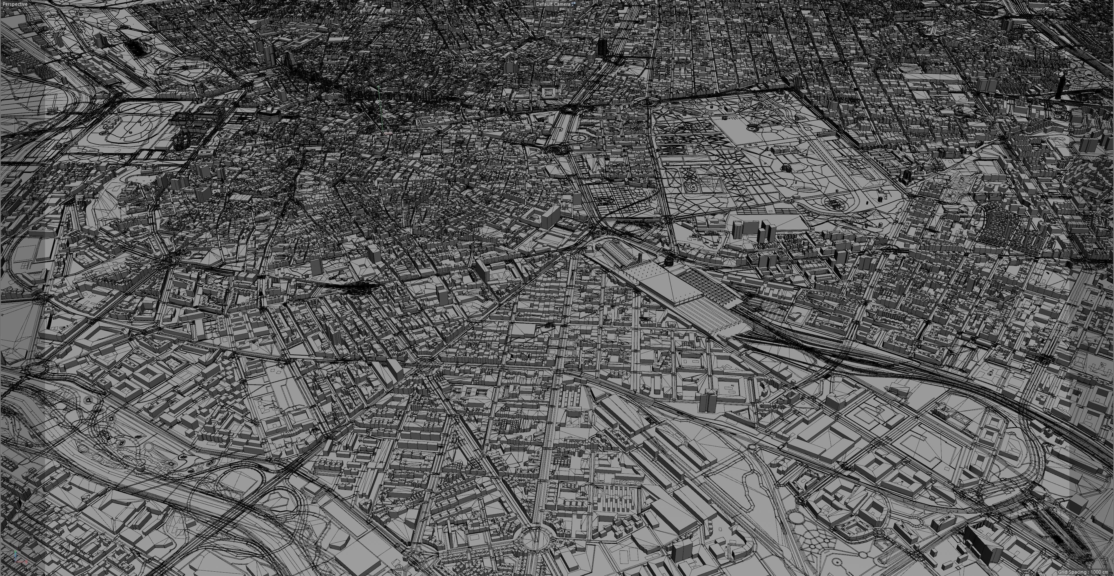 Madrid City in Spain Low-poly 3D model_20