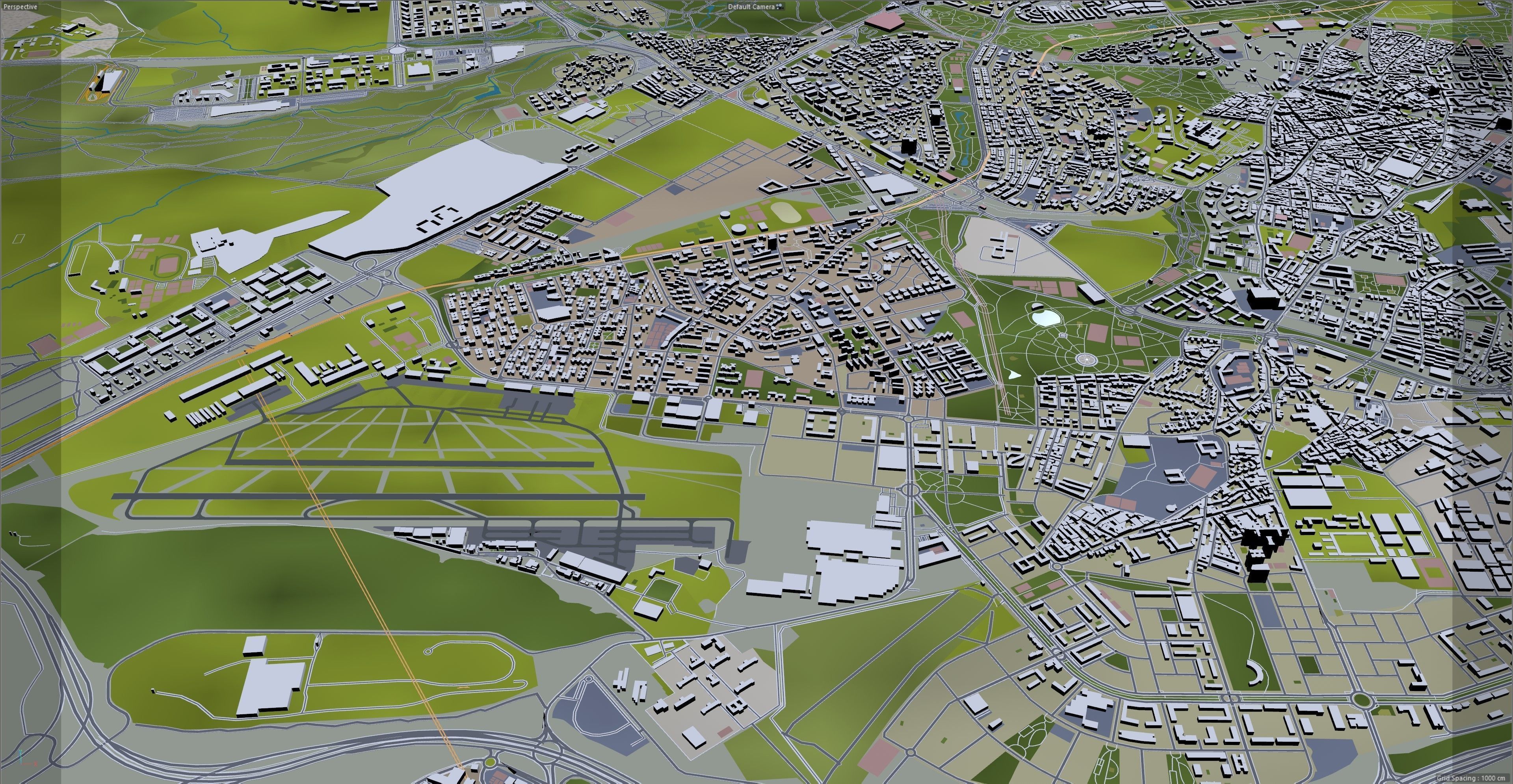 Madrid City in Spain Low-poly 3D model_28