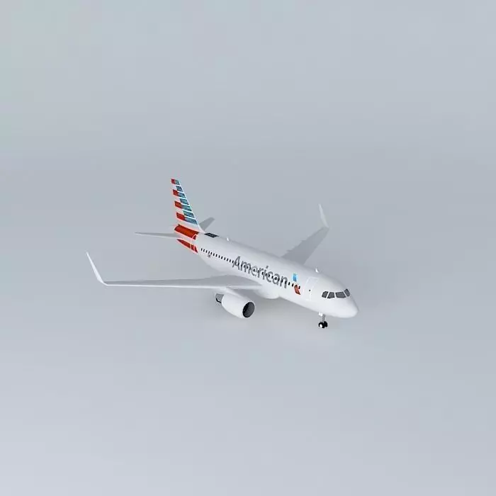 American Airlines Airbus A319 112 2013 Free 3D model