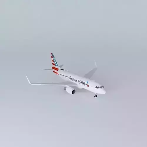 American Airlines Airbus A319 112 2013 Free 3D model