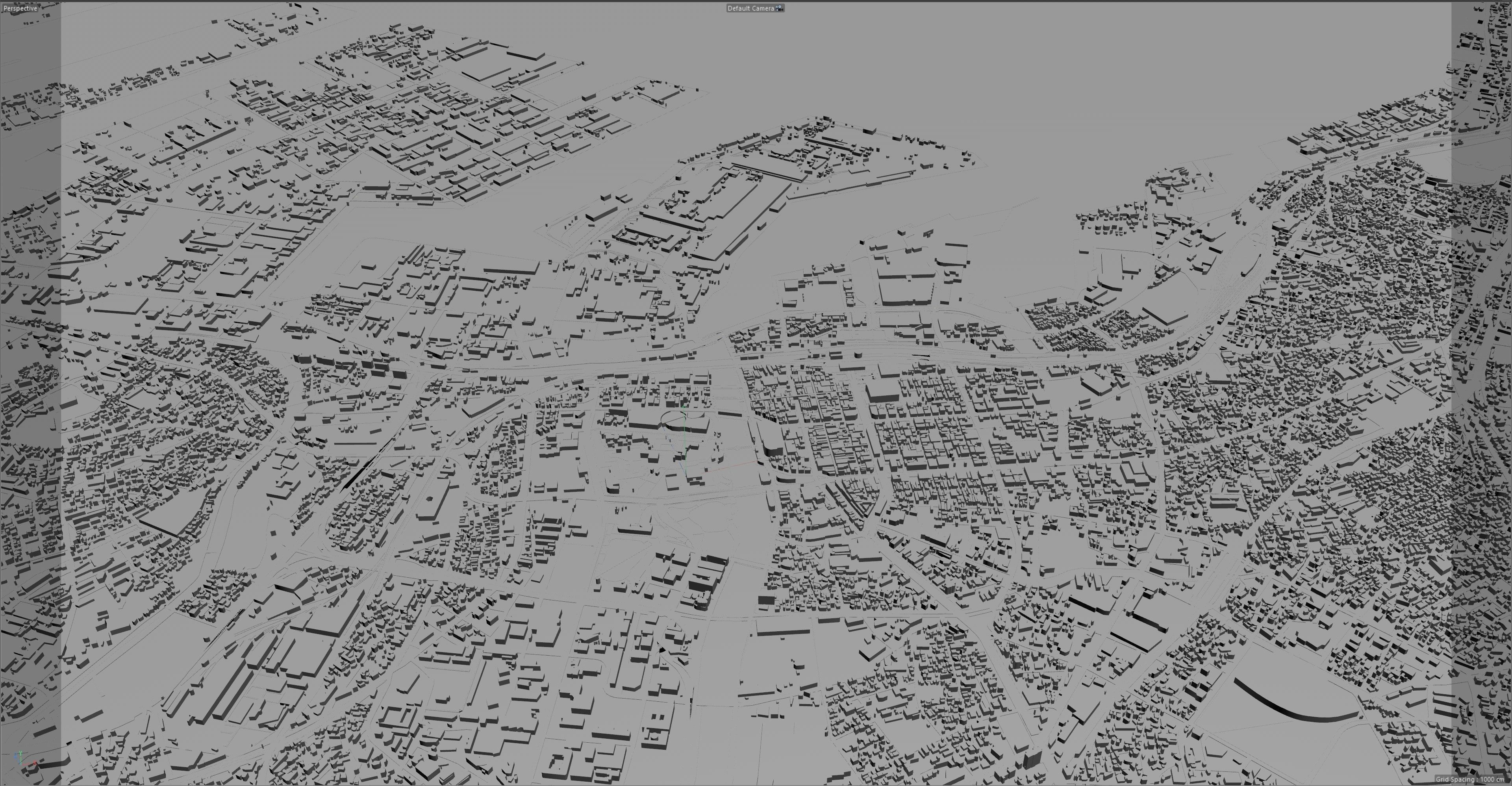 Kitakyushu Japan 50km Low-poly 3D model_16