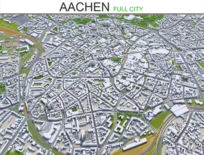Aachen City in Germany 30km
