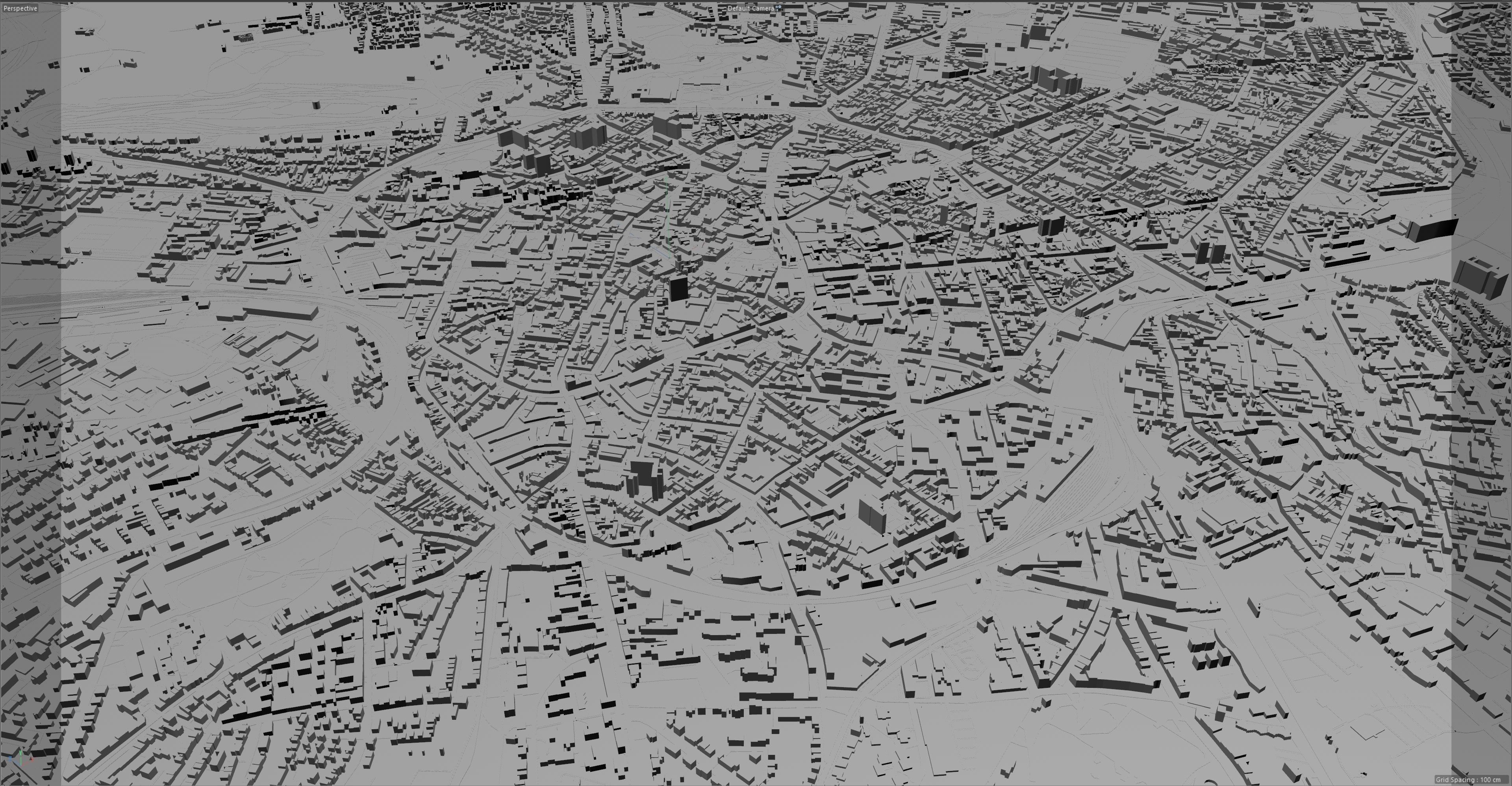 Aachen City in Germany 30km Low-poly 3D model_12