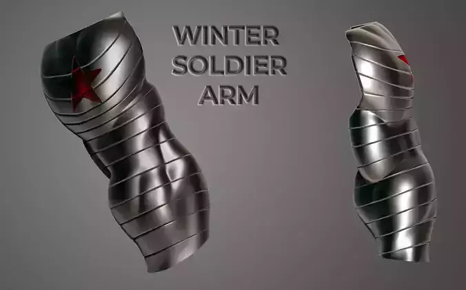 Winter soldier metal arm 3D print model