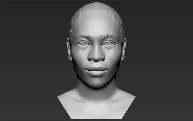 Serena Williams bust 3D printing ready stl obj formats 3D print model