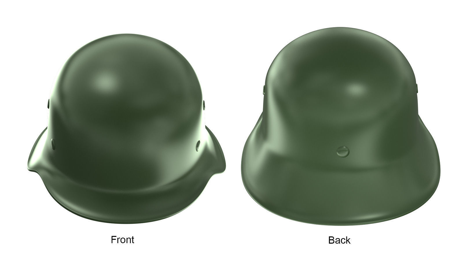 German M42 Stalhelm WW2 Helmet 3D print model_2