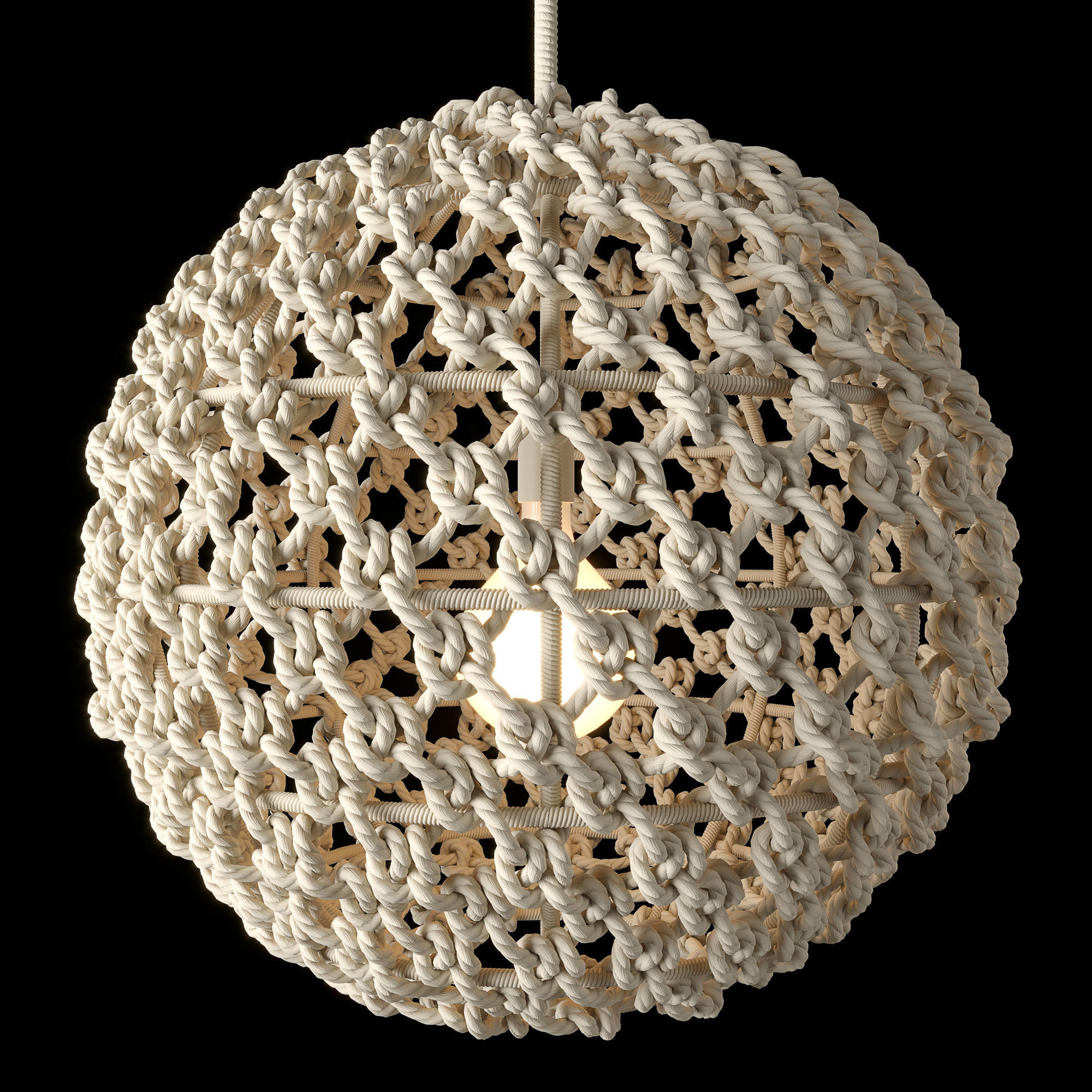 RH Small Rope Pendant 3D model_1