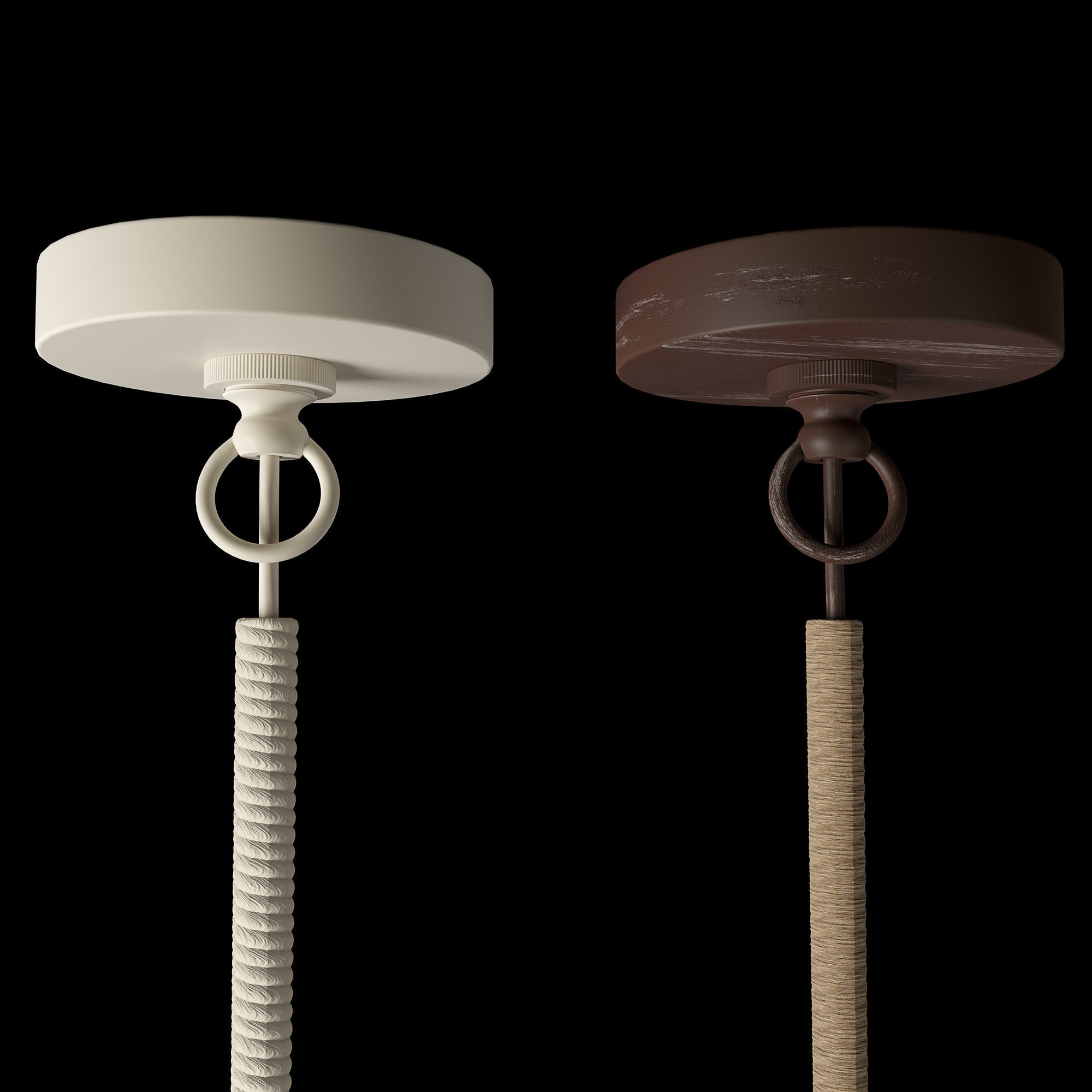 RH Small Rope Pendant 3D model_3