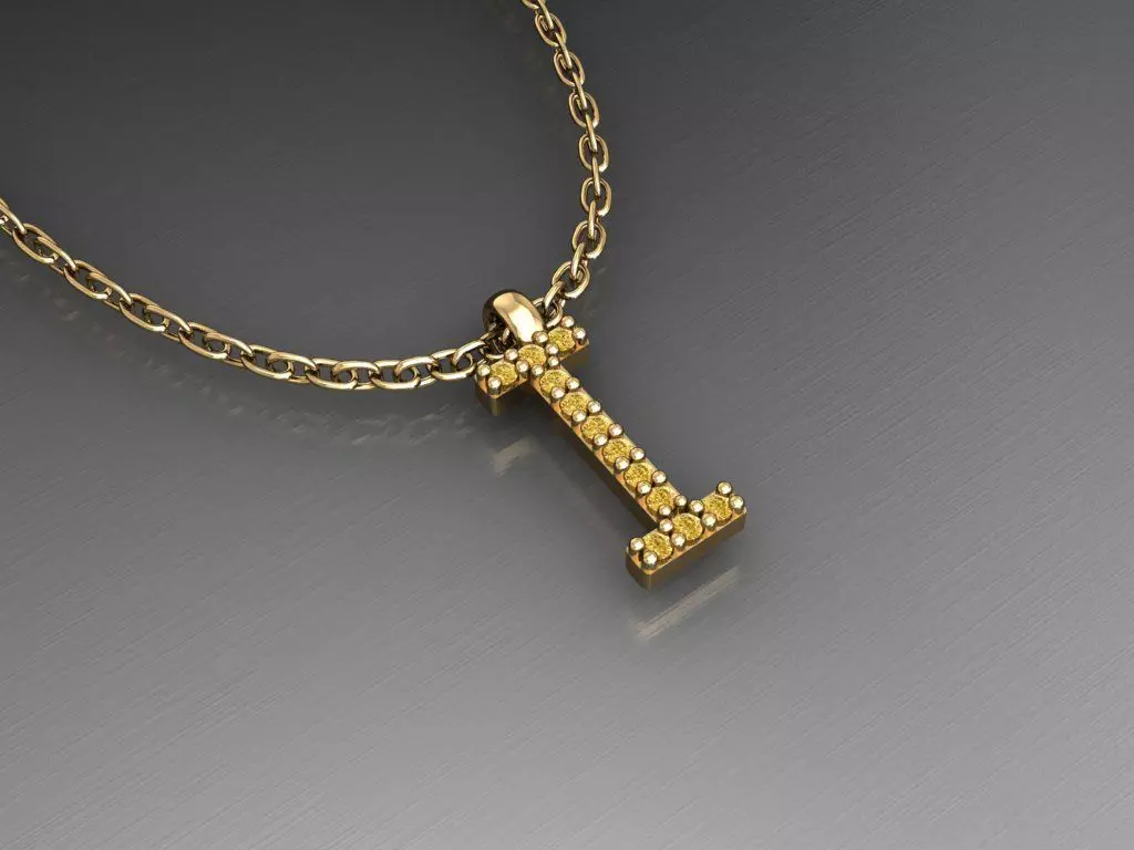H212- Diamond NECKLACE 3D print model_0