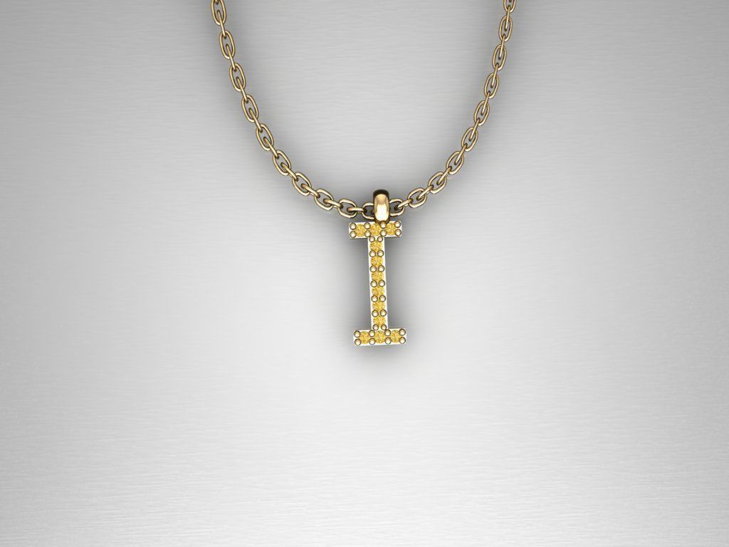 H212- Diamond NECKLACE 3D print model_1