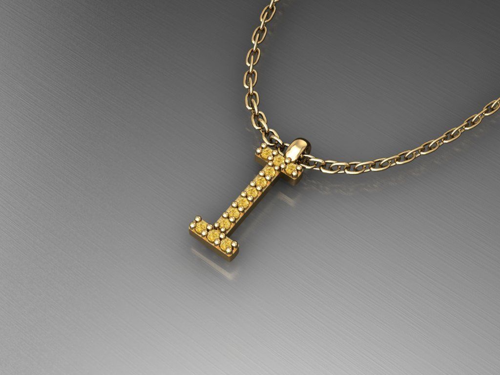H212- Diamond NECKLACE 3D print model_2