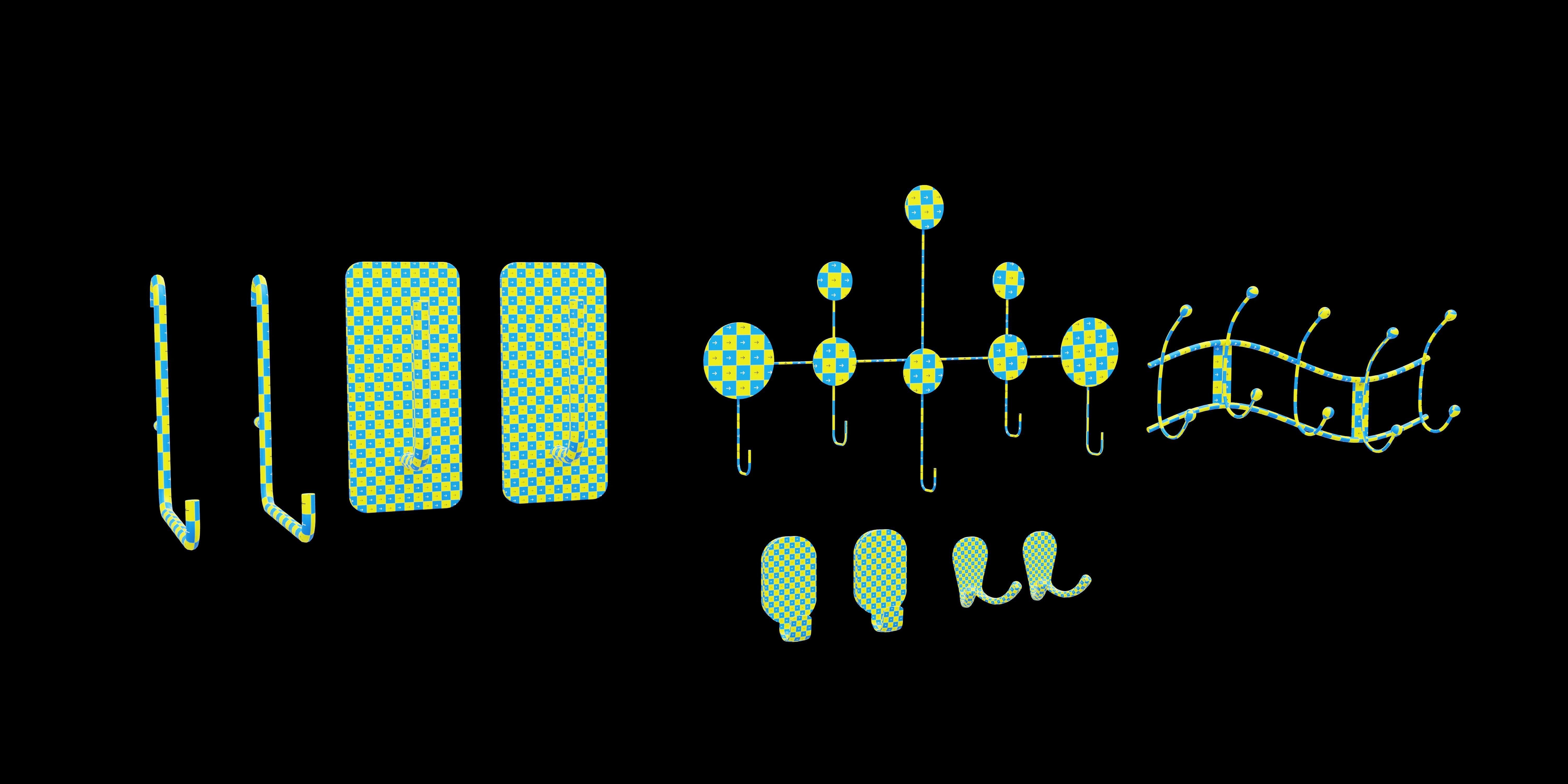 Hook Pack - 58 Model Variation - Tiling Textures Low-poly 3D model_3