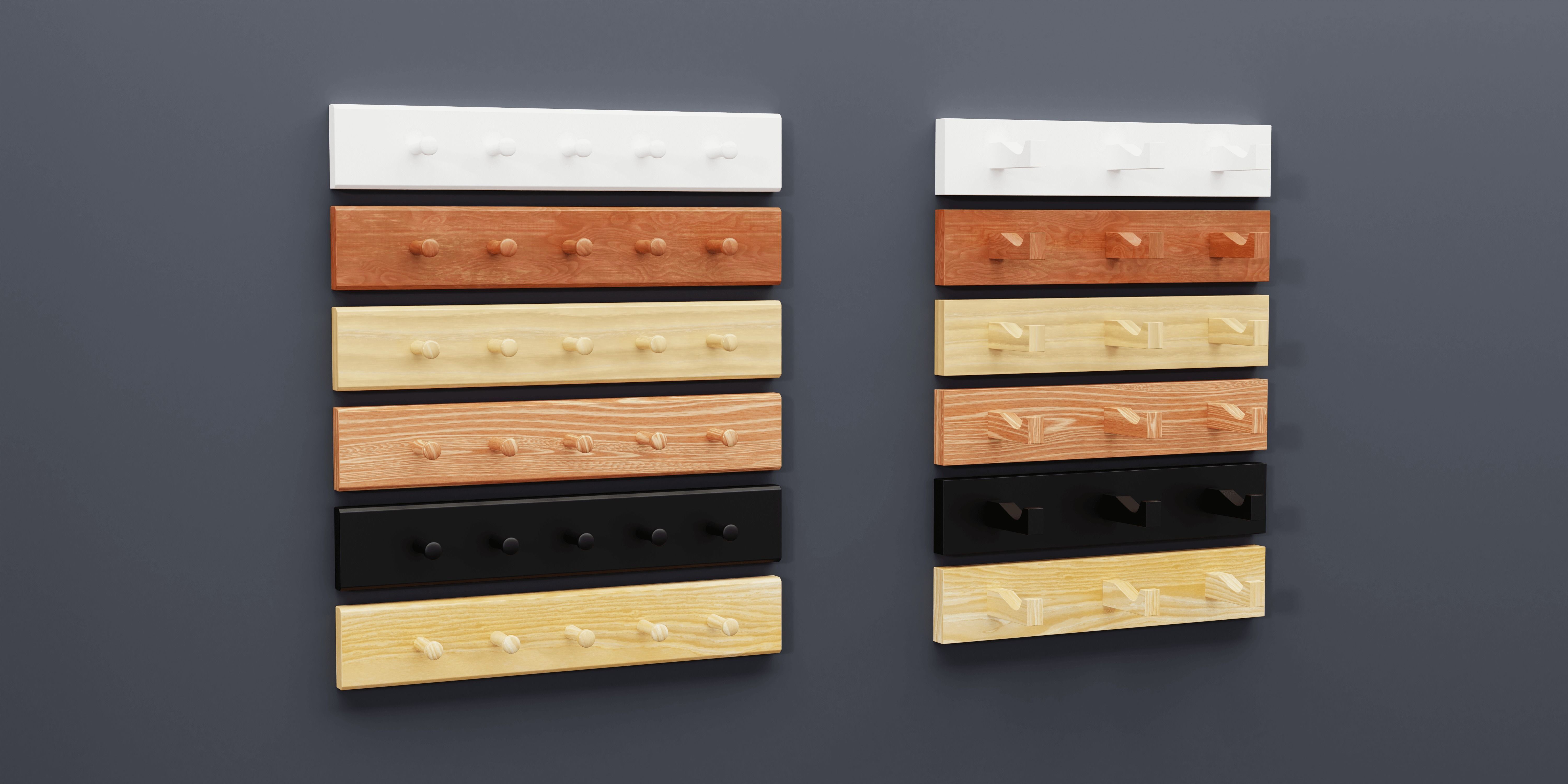 Hook Pack - 58 Model Variation - Tiling Textures Low-poly 3D model_22