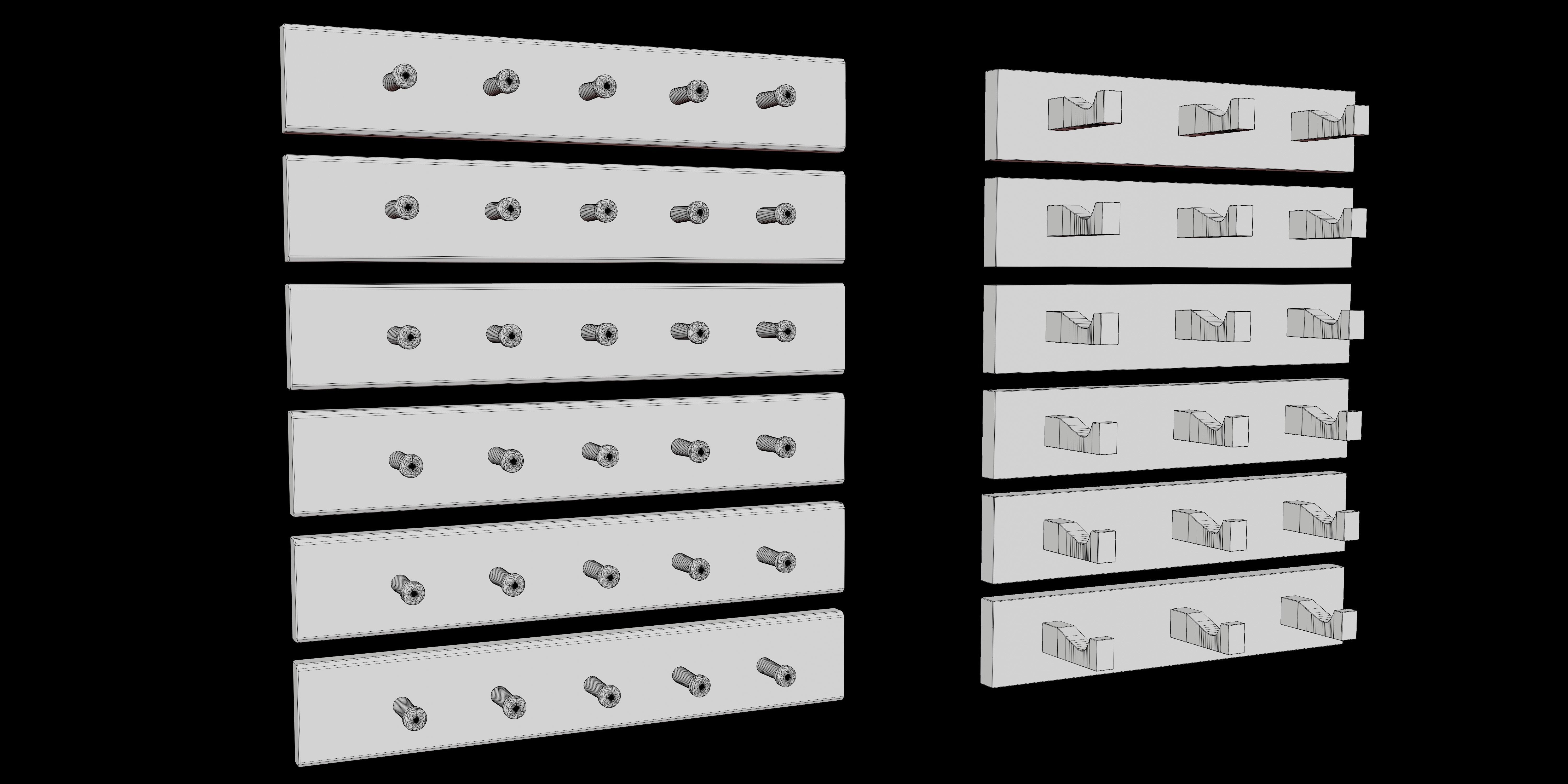 Hook Pack - 58 Model Variation - Tiling Textures Low-poly 3D model_24