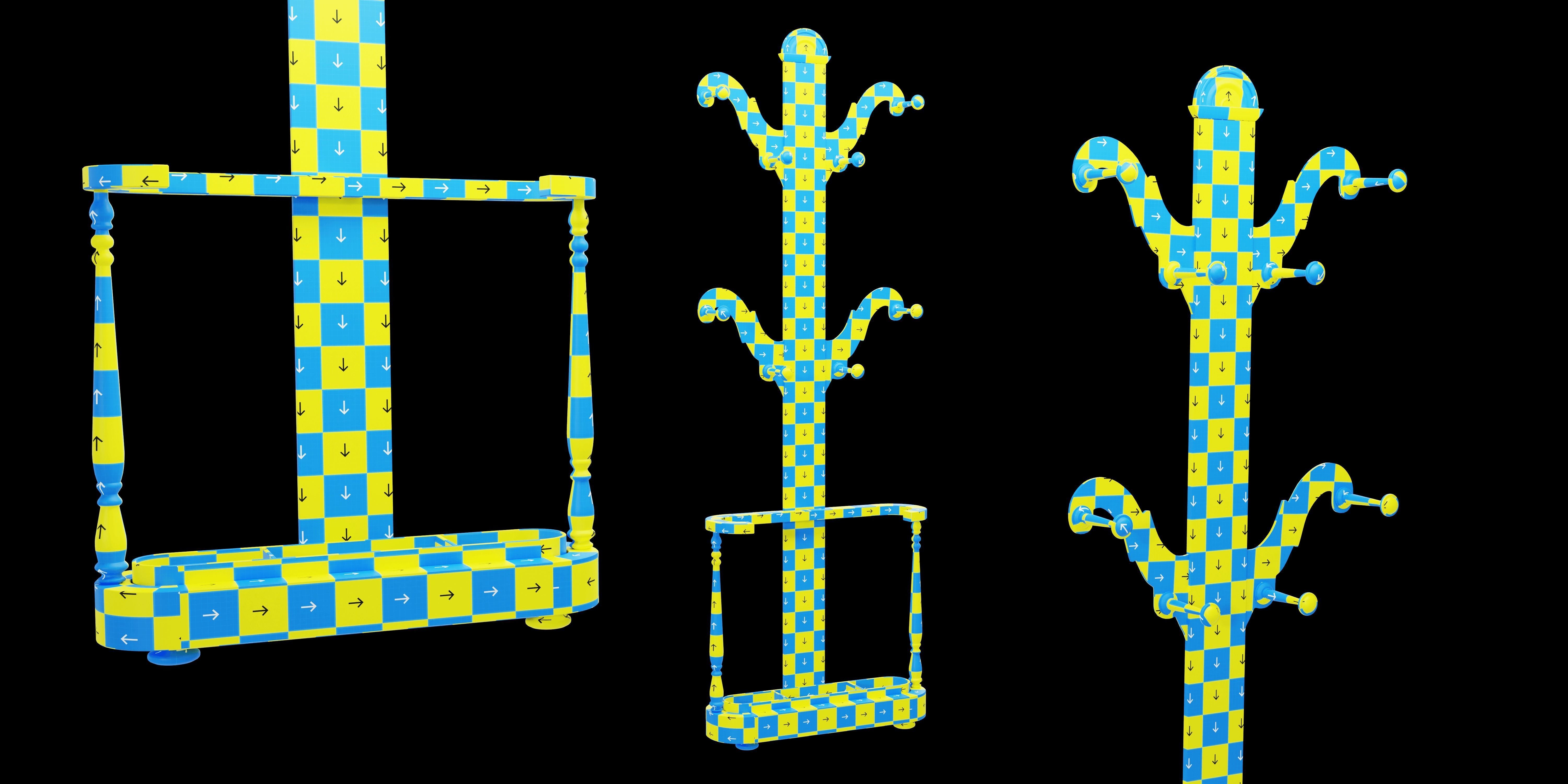 Hook Pack - 58 Model Variation - Tiling Textures Low-poly 3D model_14