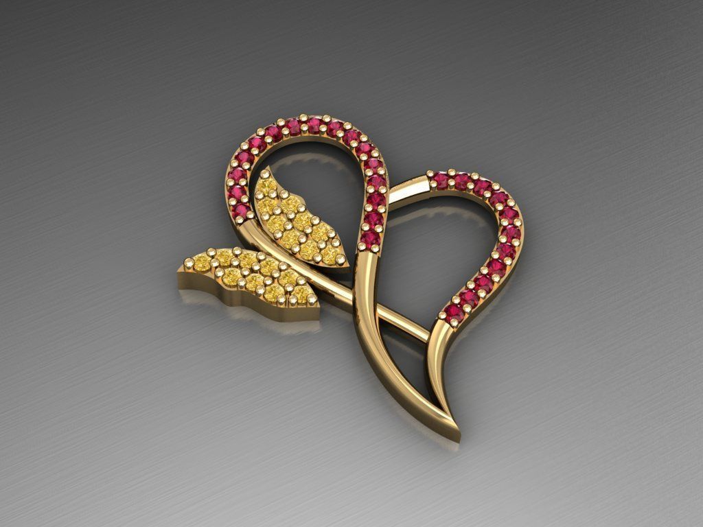 H223- Diamond NECKLACE 3D print model_1