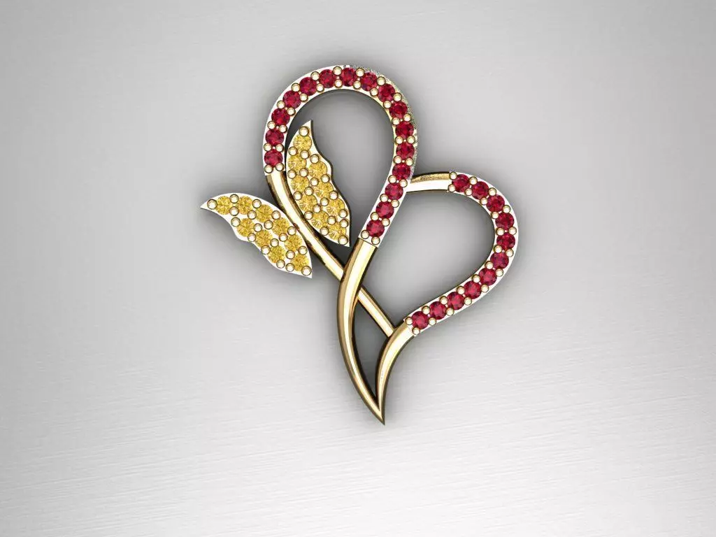 H223- Diamond NECKLACE 3D print model_0